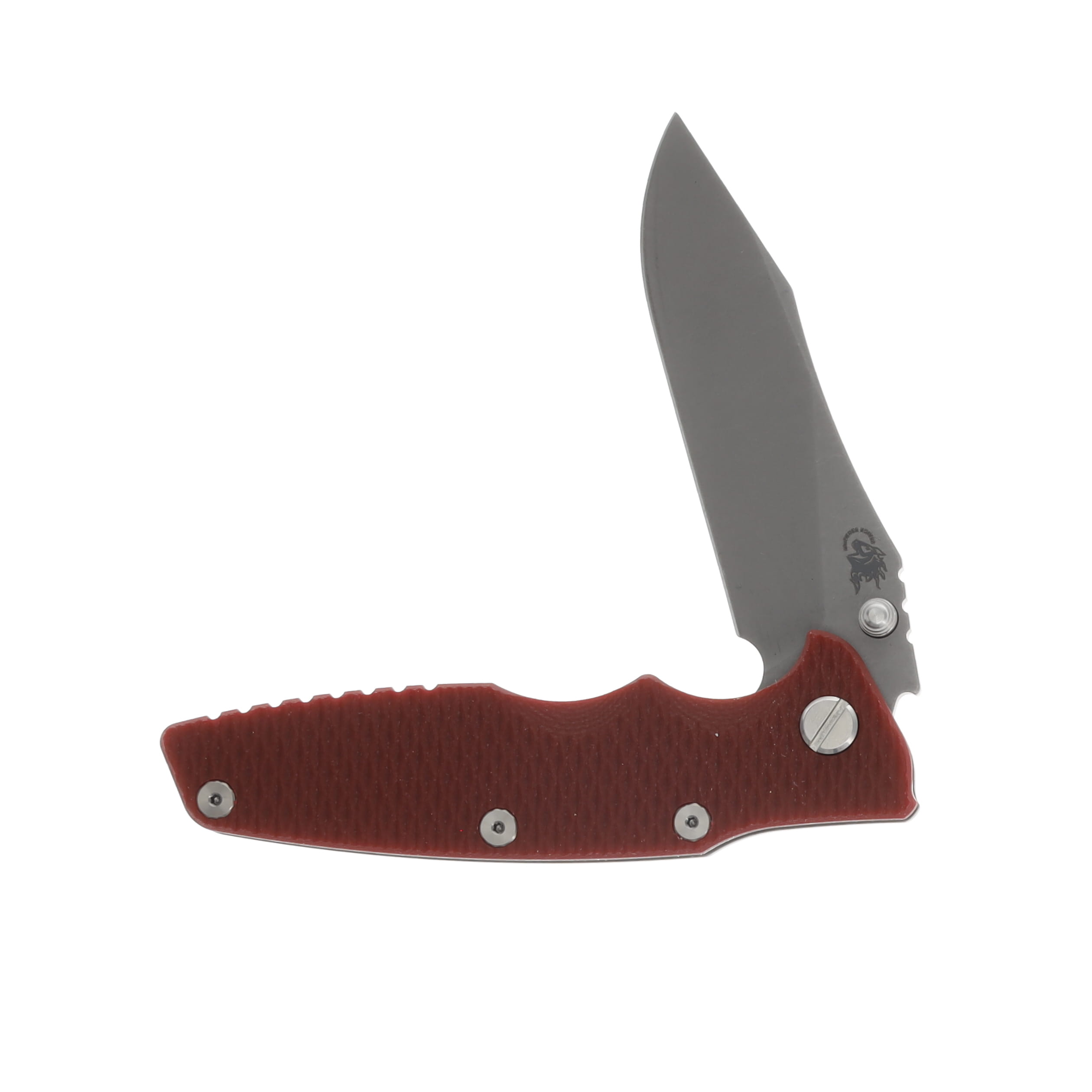 Hinderer Eklipse Red - Working Finish 3.5in Plain Working Skinny Slicer KEKSKSLHOTWWFRD View 3