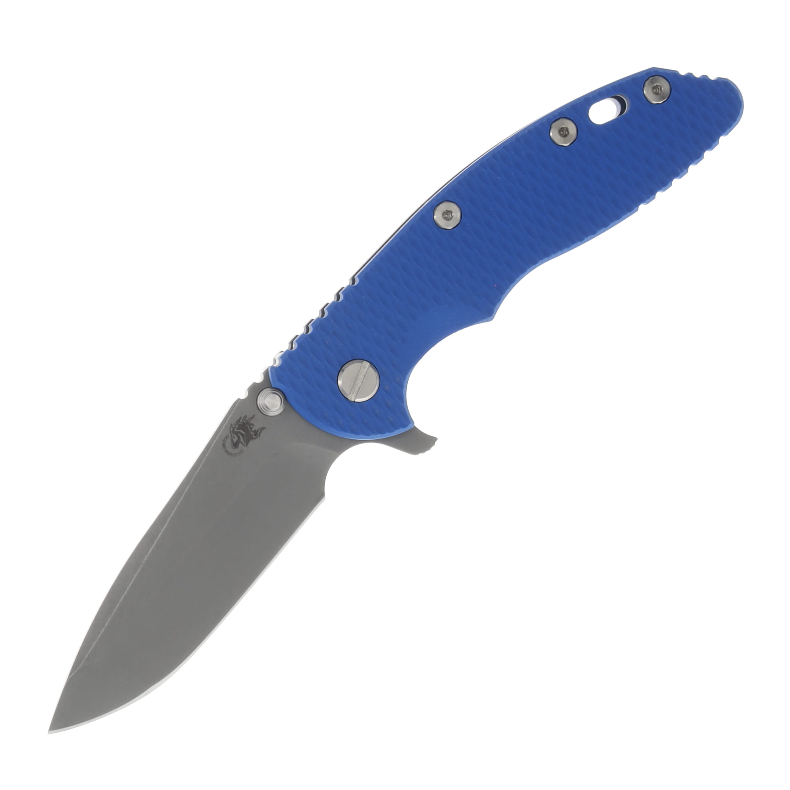 Hinderer Eklipse Blue - Battle Blue 3.5in Plain Working Skinny Slicer KEKSKSLHOTWBBLBL View 1