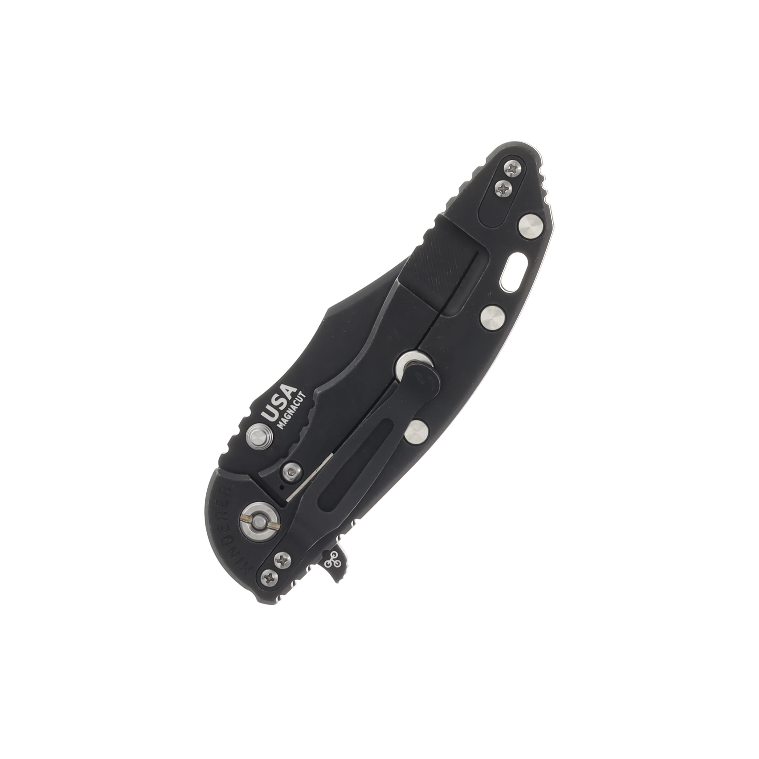 Hinderer Eklipse Translucent Green – Battle Black 3.5in Plain Working Skinny Slicer KEKSKSLHOTWBBKTG View 4