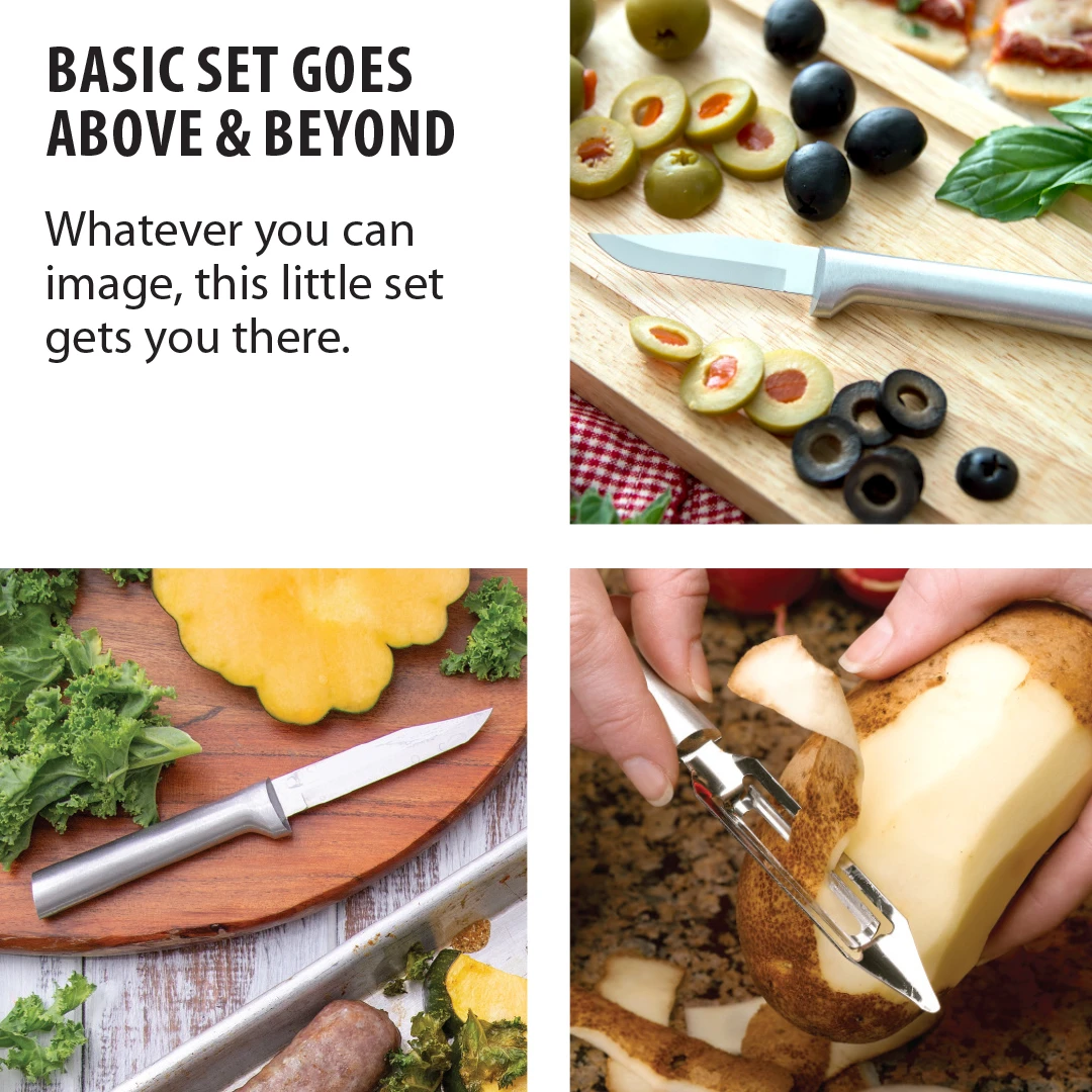 Rada Kitchen Basics 3Pc Set-Silver Handle S56 View 4