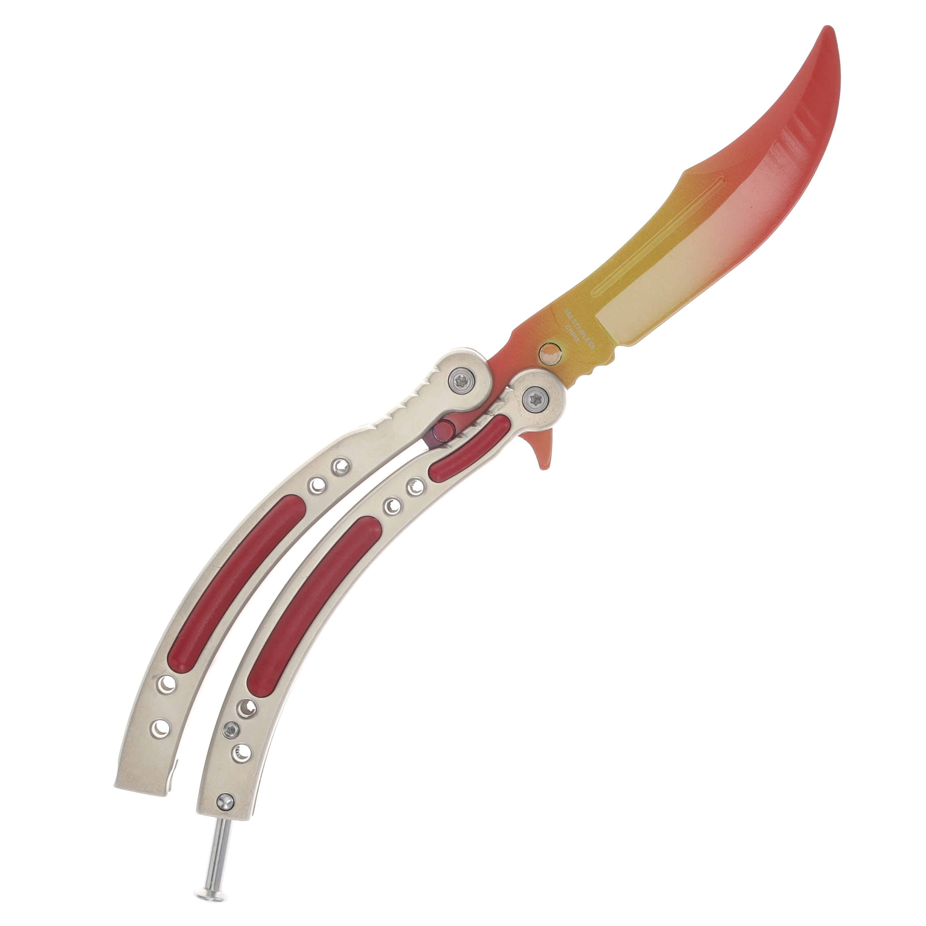 Balisong Trainer Orange Fade NTPBF9T View 2