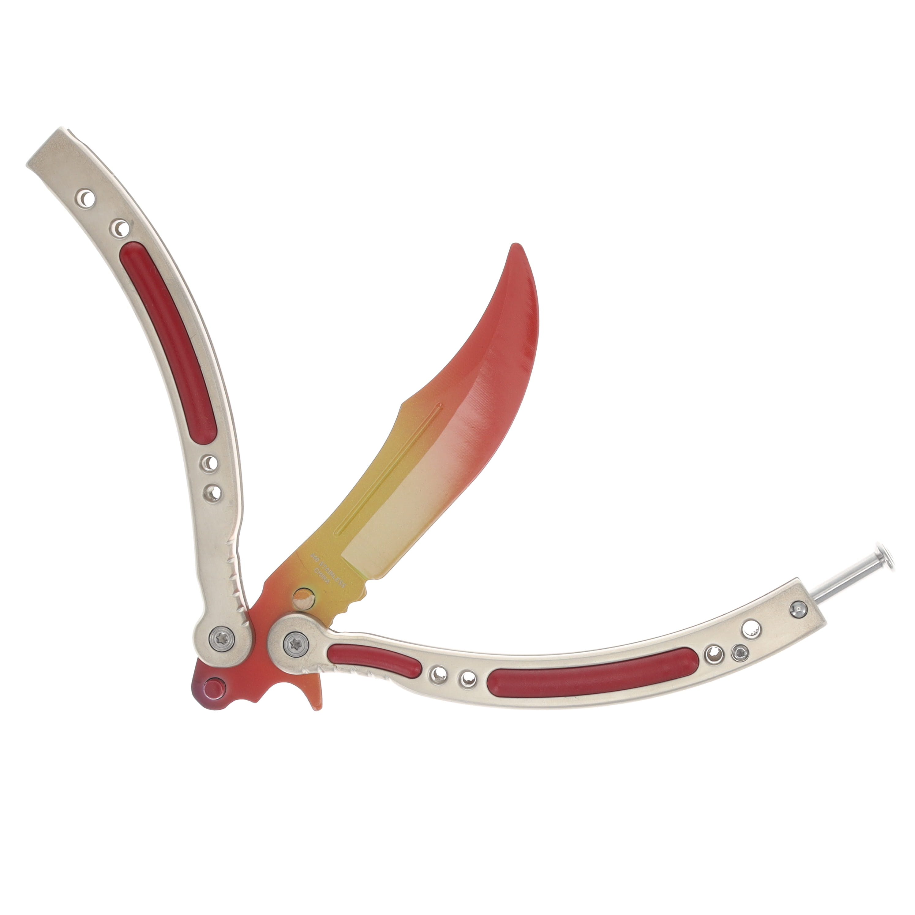 Balisong Trainer Orange Fade NTPBF9T View 3