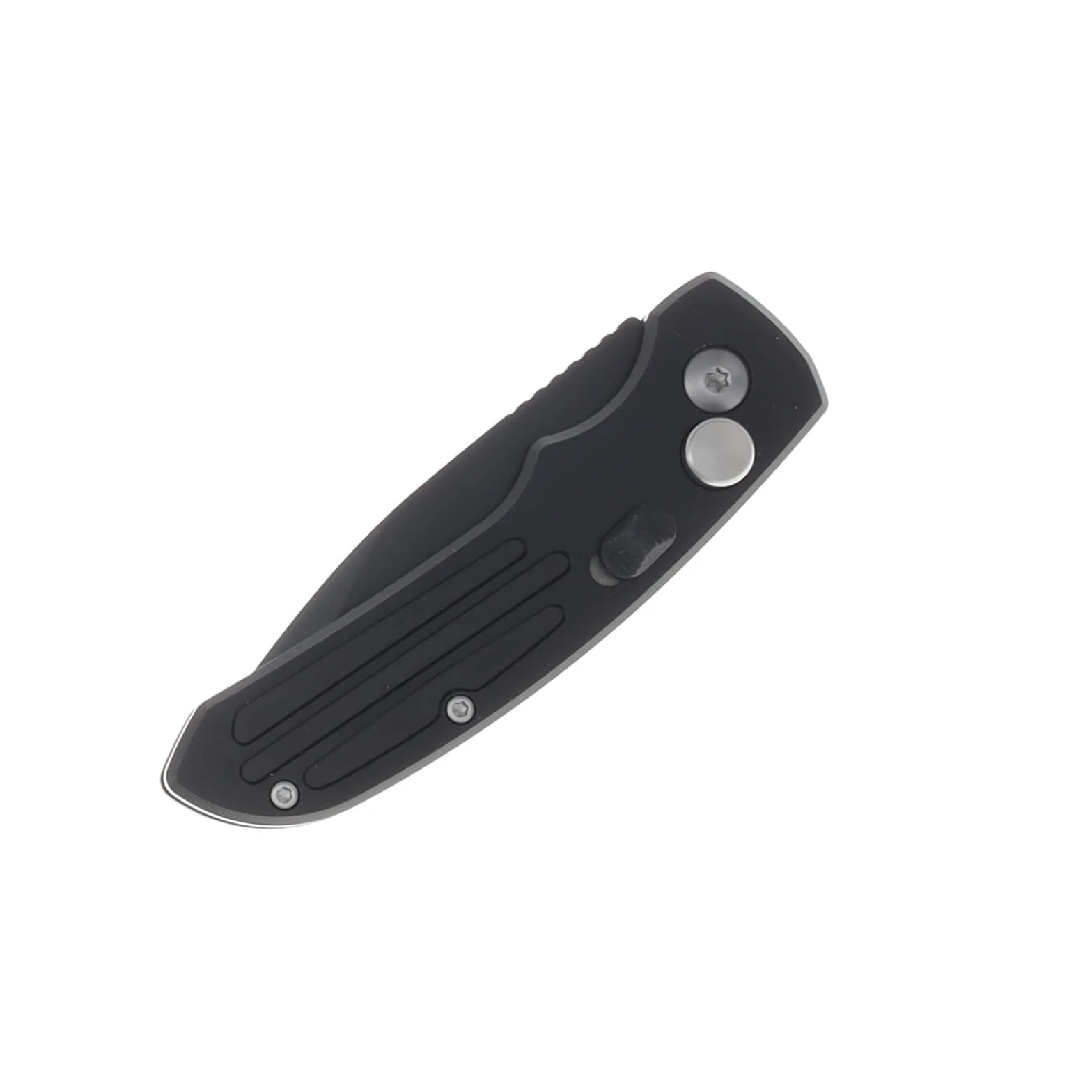 Smith & Wesson ExtremeOps Jr. Push Button OTS Auto Knife-Drop Point Partial Serrated Blade-All Black WNS-WSW-40BS View 4