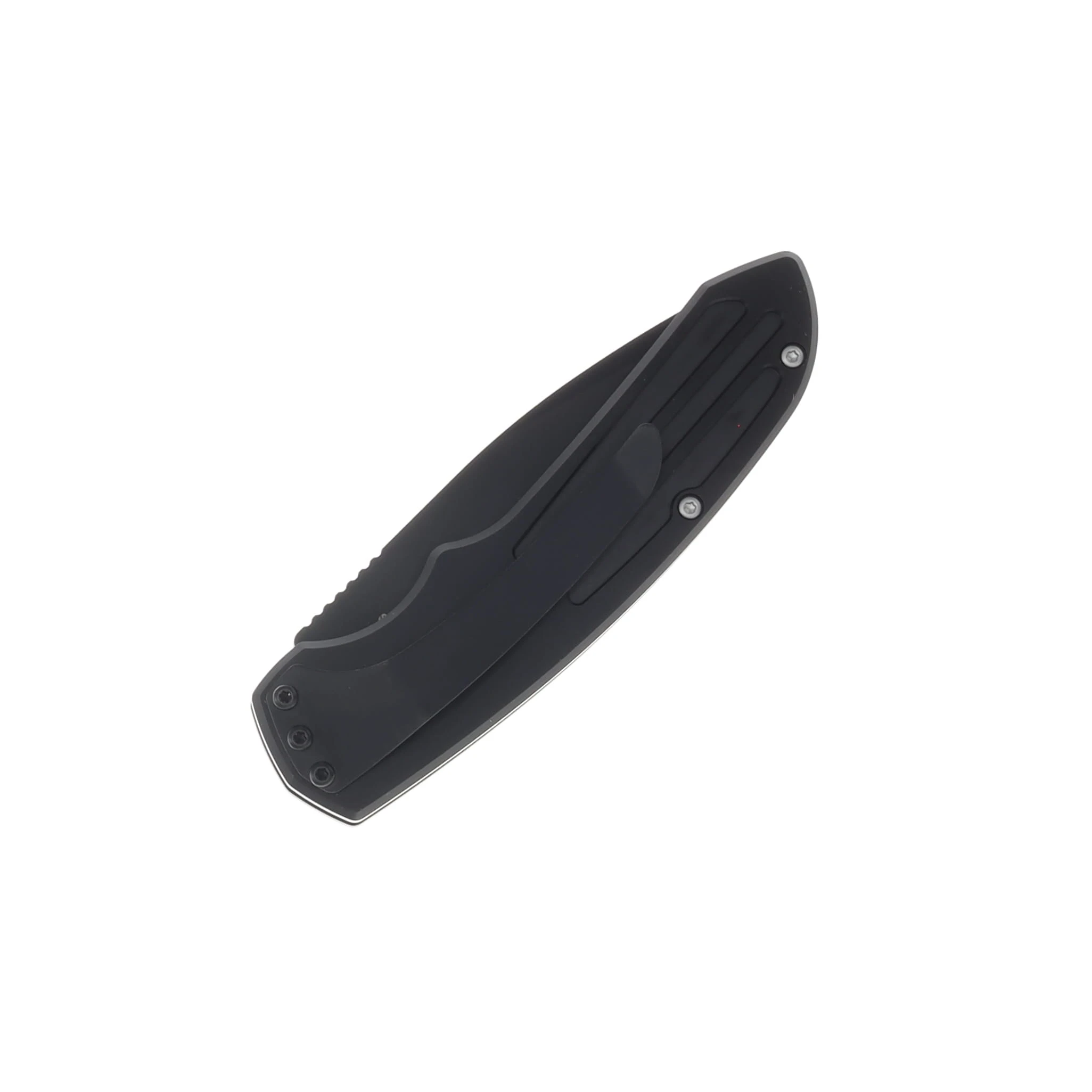 Smith & Wesson ExtremeOps Jr. Push Button OTS Auto Knife-Drop Point Partial Serrated Blade-All Black WNS-WSW-50BS View 4