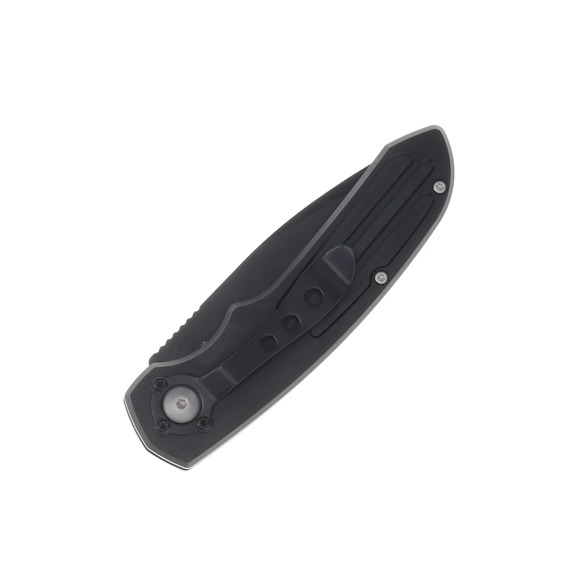 Smith & Wesson ExtremeOps Jr. Push Button OTS Auto Knife-Drop Point Plain Blade-All Black WNS-WSW-50B View 4