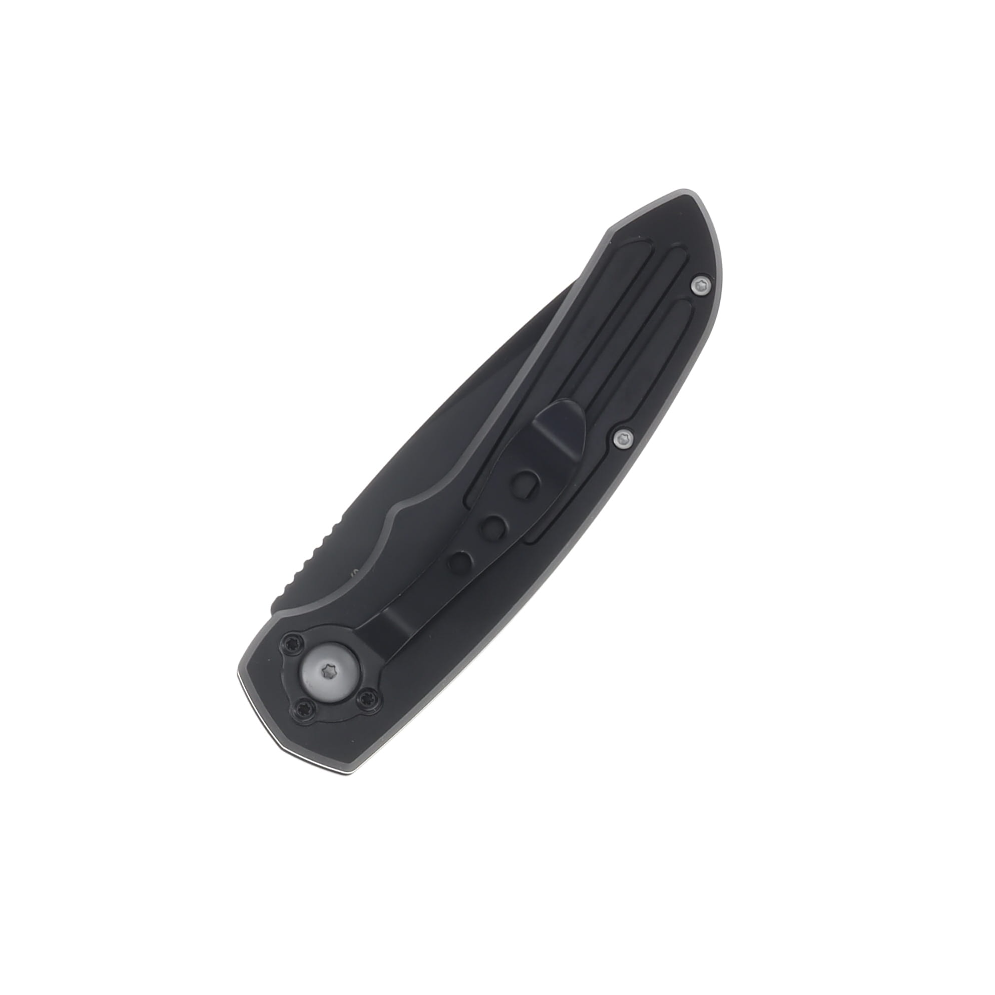 Smith & Wesson ExtremeOps Jr. Push Button OTS Auto Knife-Tanto Plain Blade-All Black WNS-WSW-50BT View 4