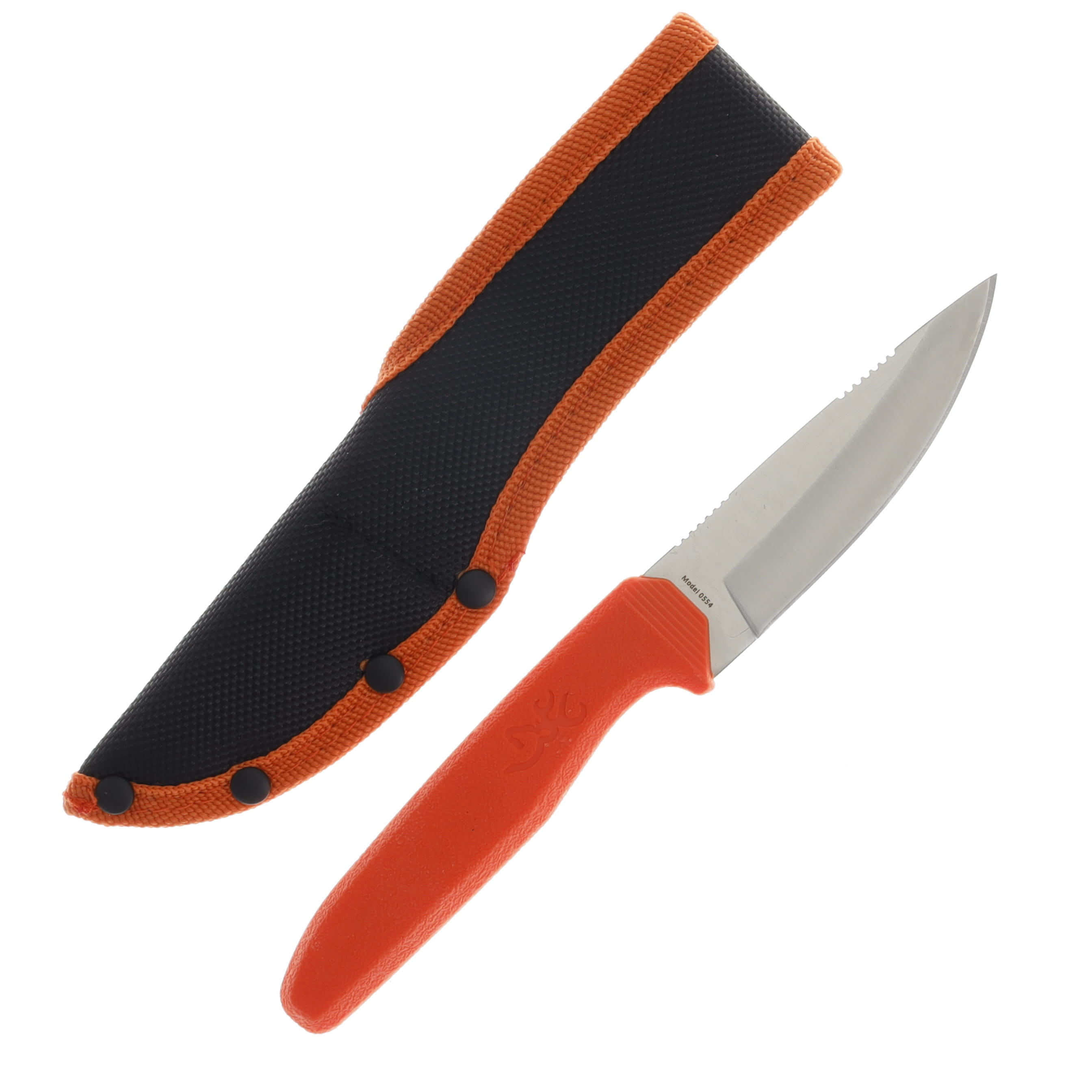 Browning Sharp Ridge Skinner Orange 3.5in Plain Satin Skinner 3220554 View 2