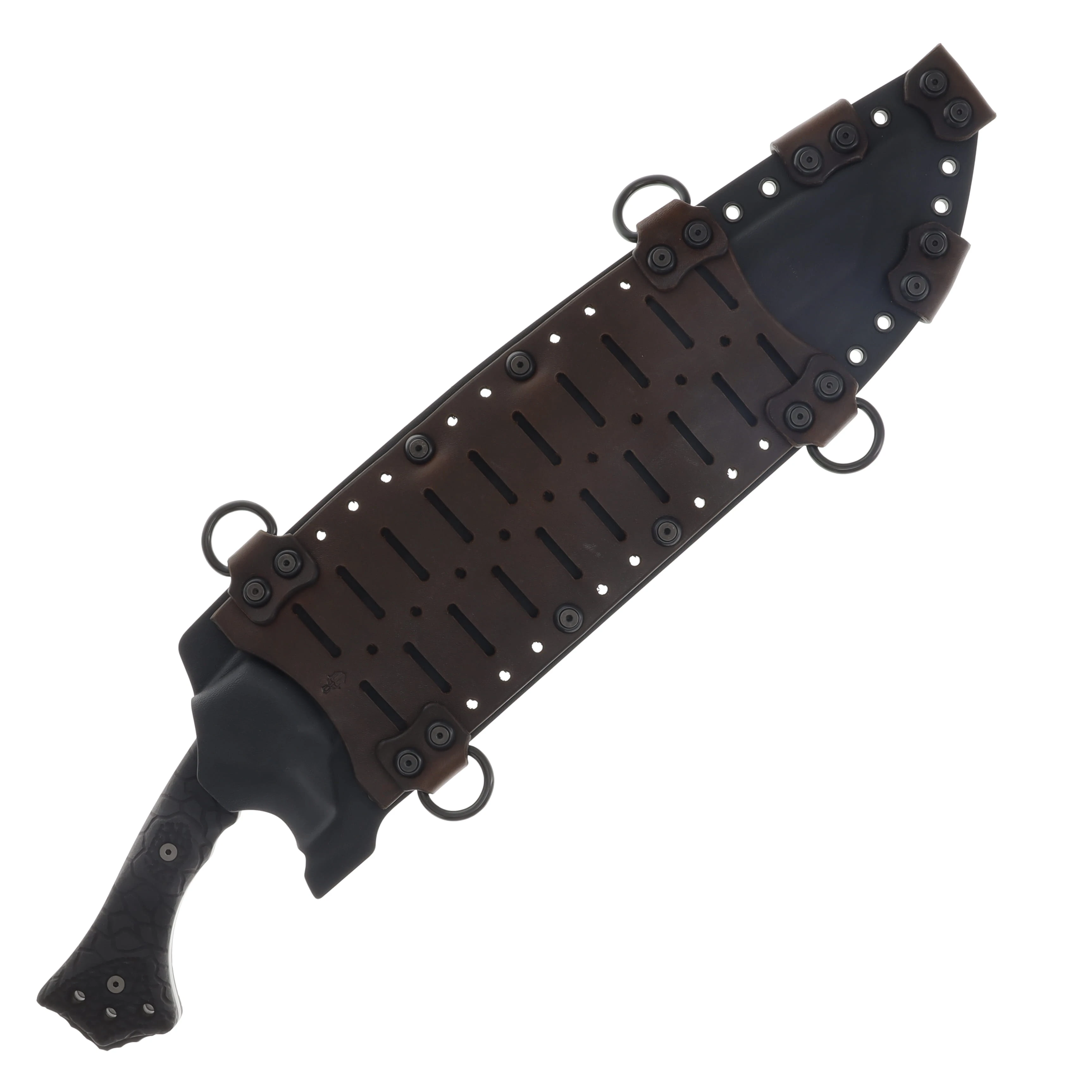 Miller Bros M-19 Fixed Knife Black Handle Black Sheath M-19BSBH View 3