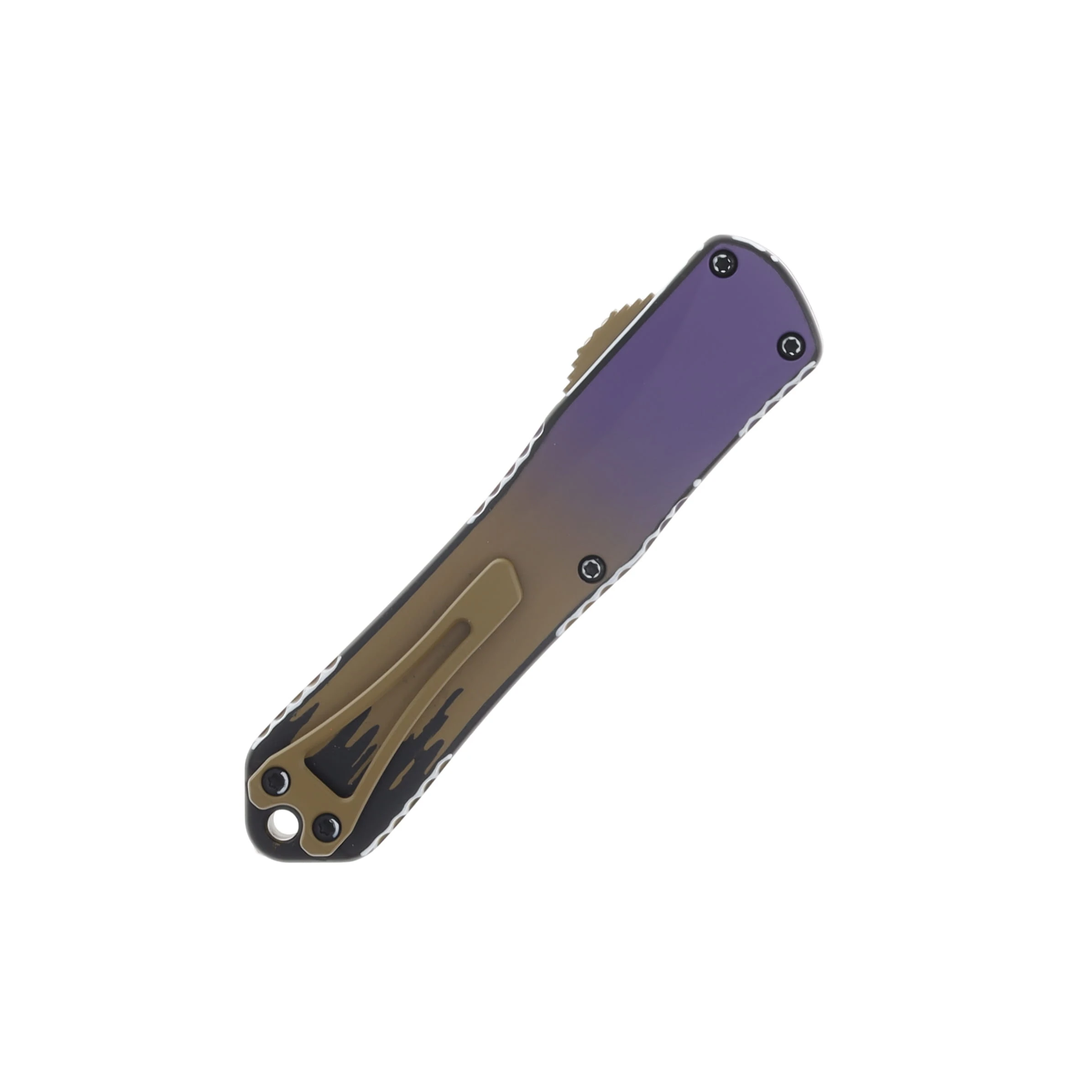 Heretic Manticore E SMKW Exclusive OTF Automatic Tanto Cel Shaded PB&J Peanut Butter and Jelly H027-CS-PBJ View 3