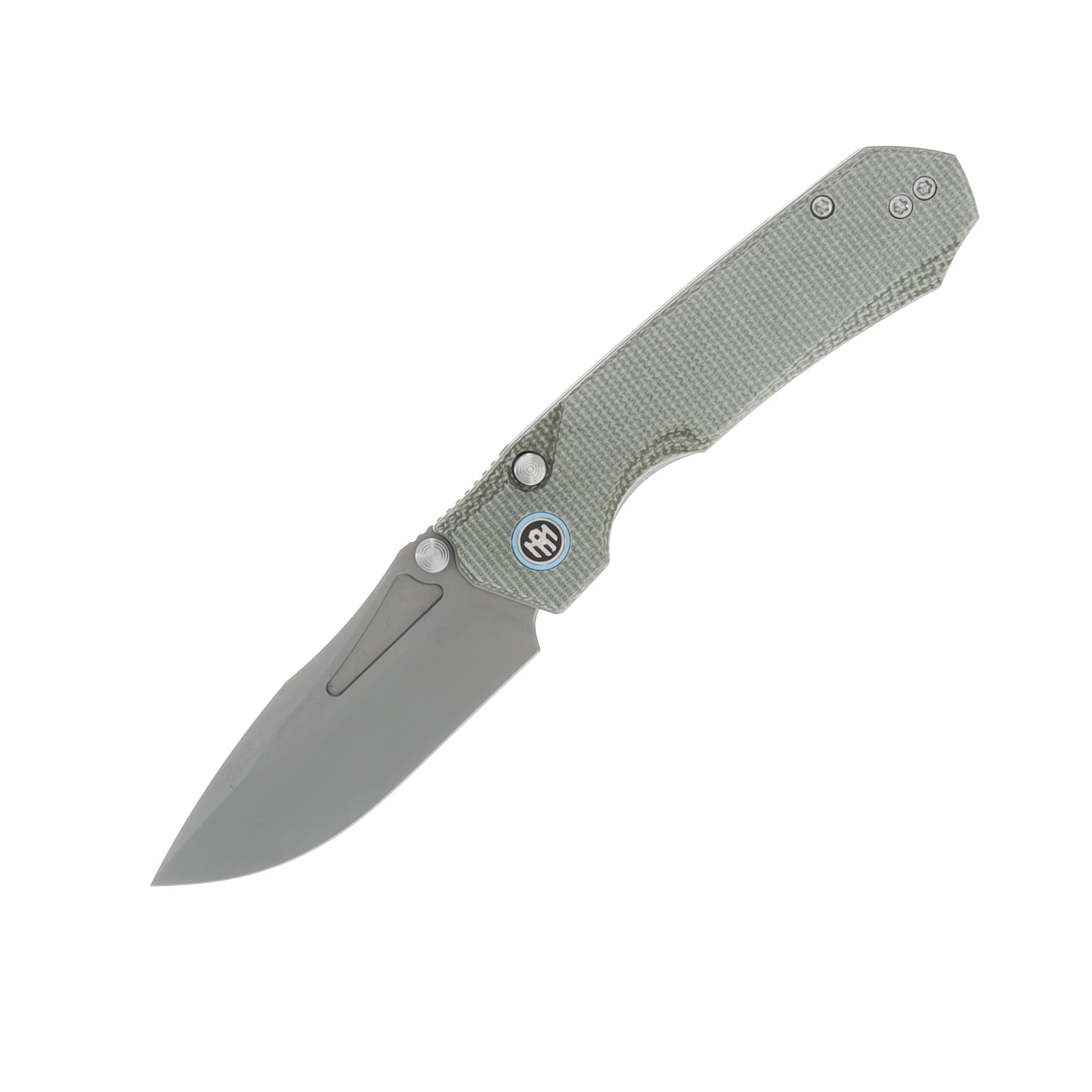 Remette Knives Rhino Micarta Handle Stonewash 14C28N Blade MC25A View 1