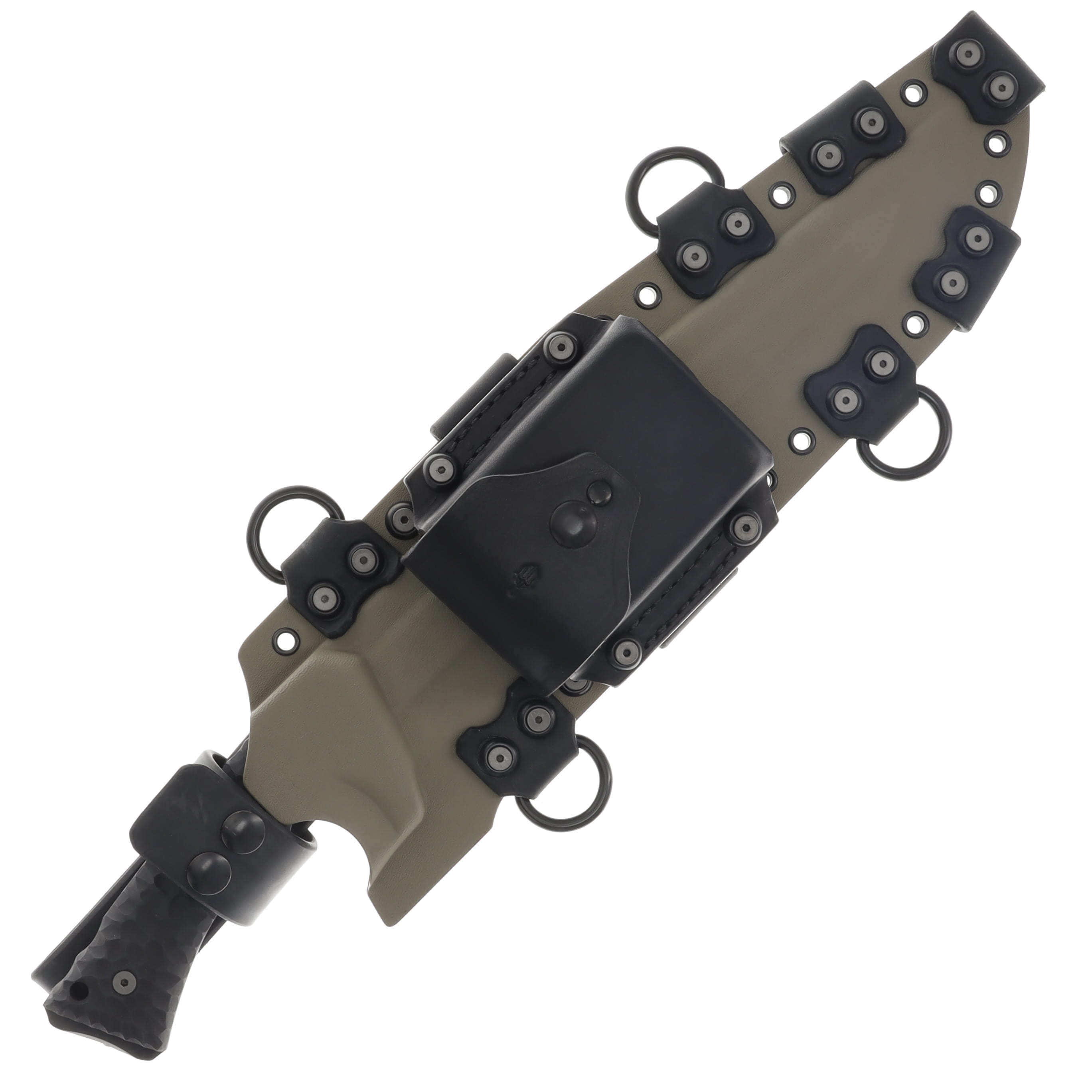 Miller Bros M-21 Fixed Knife OD Green Handle OD Green Sheath M-21ODSODH View 3