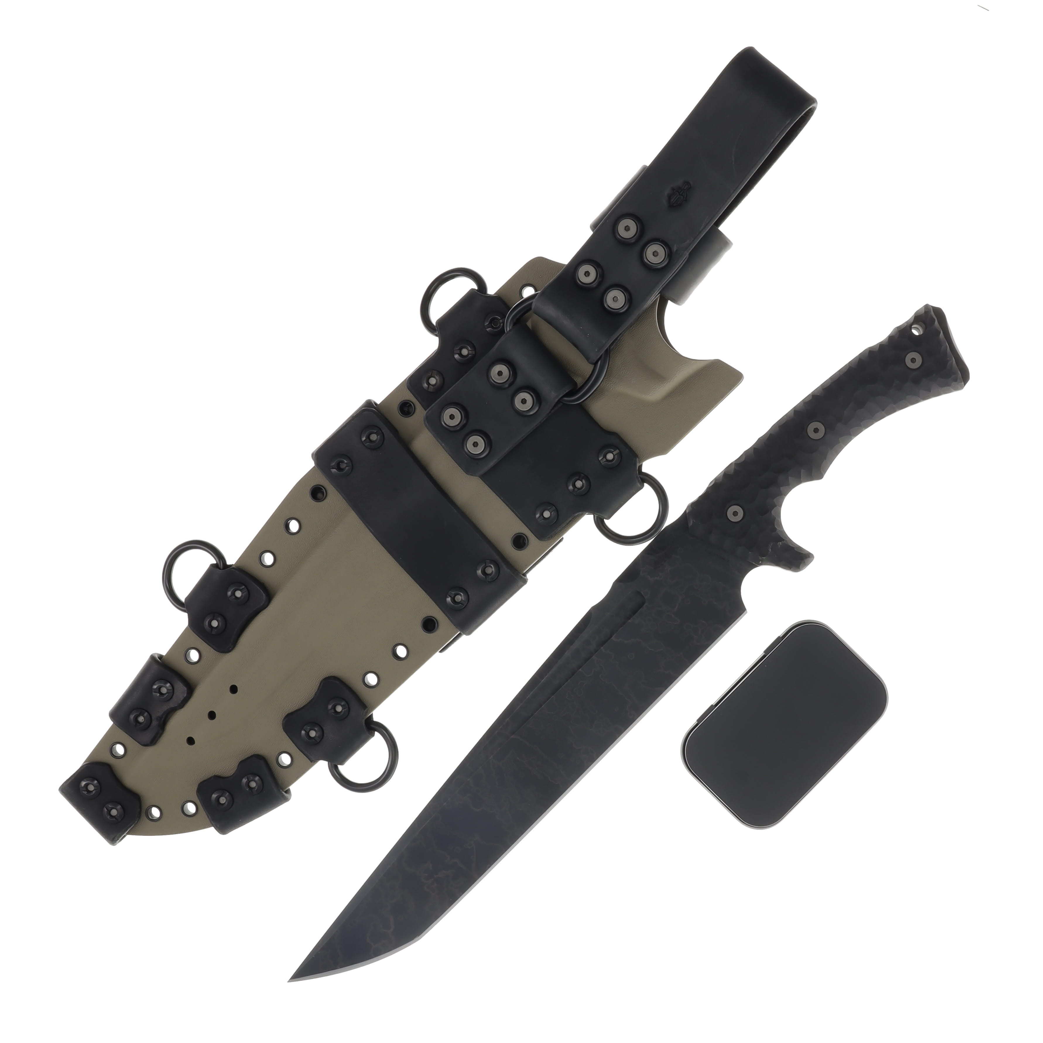 Miller Bros M-21 Fixed Knife OD Green Handle OD Green Sheath M-21ODSODH View 2