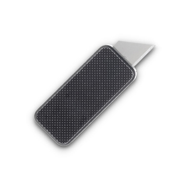 Rivery Zero Knurled Manual OTF Utility Knife With Worn Black Aluminum Handle Zero-M-OTF-K-6061-Worn Black View 2