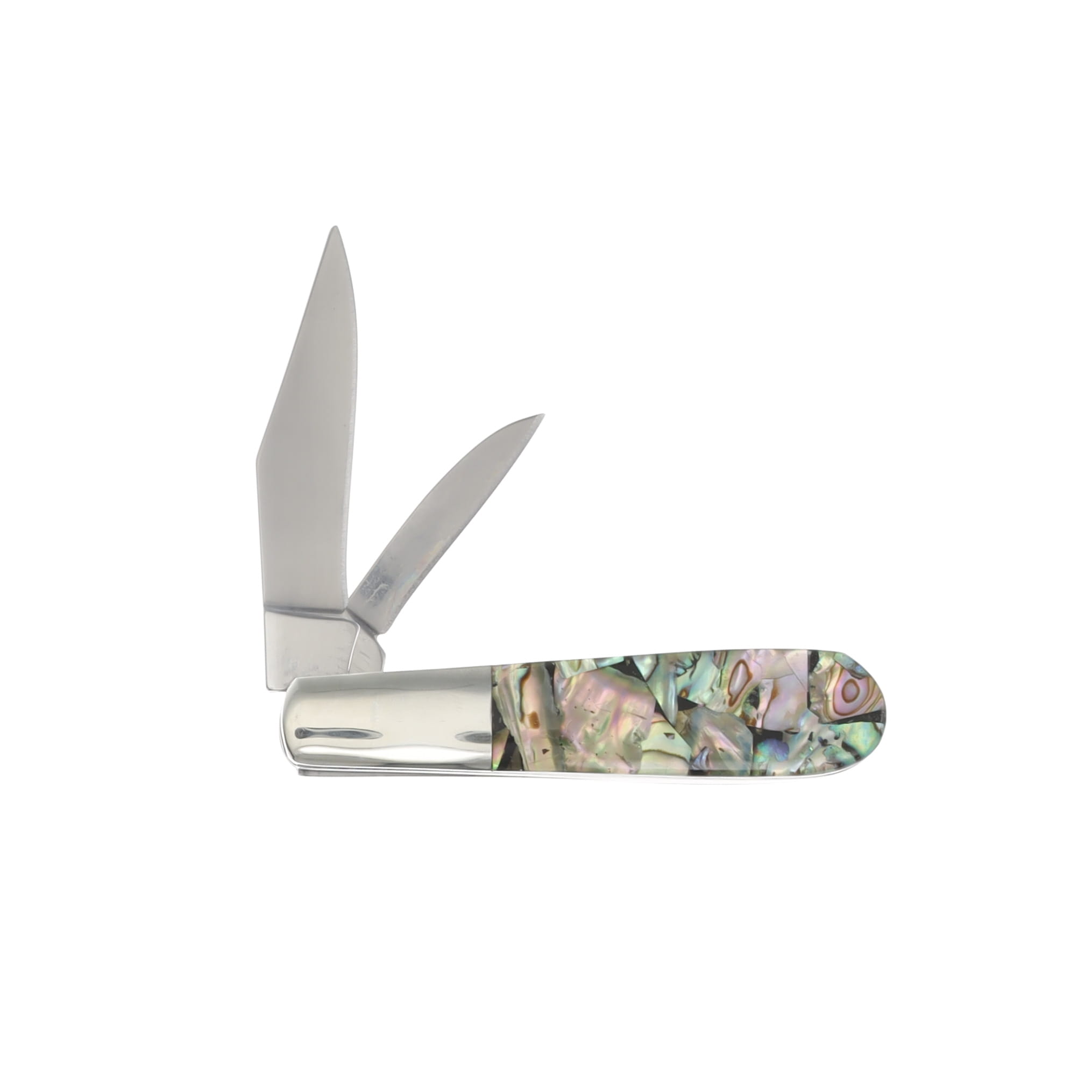 Bear & Son Baby Barlow Folding Knife Abalone SKAB281 1/2 View 2