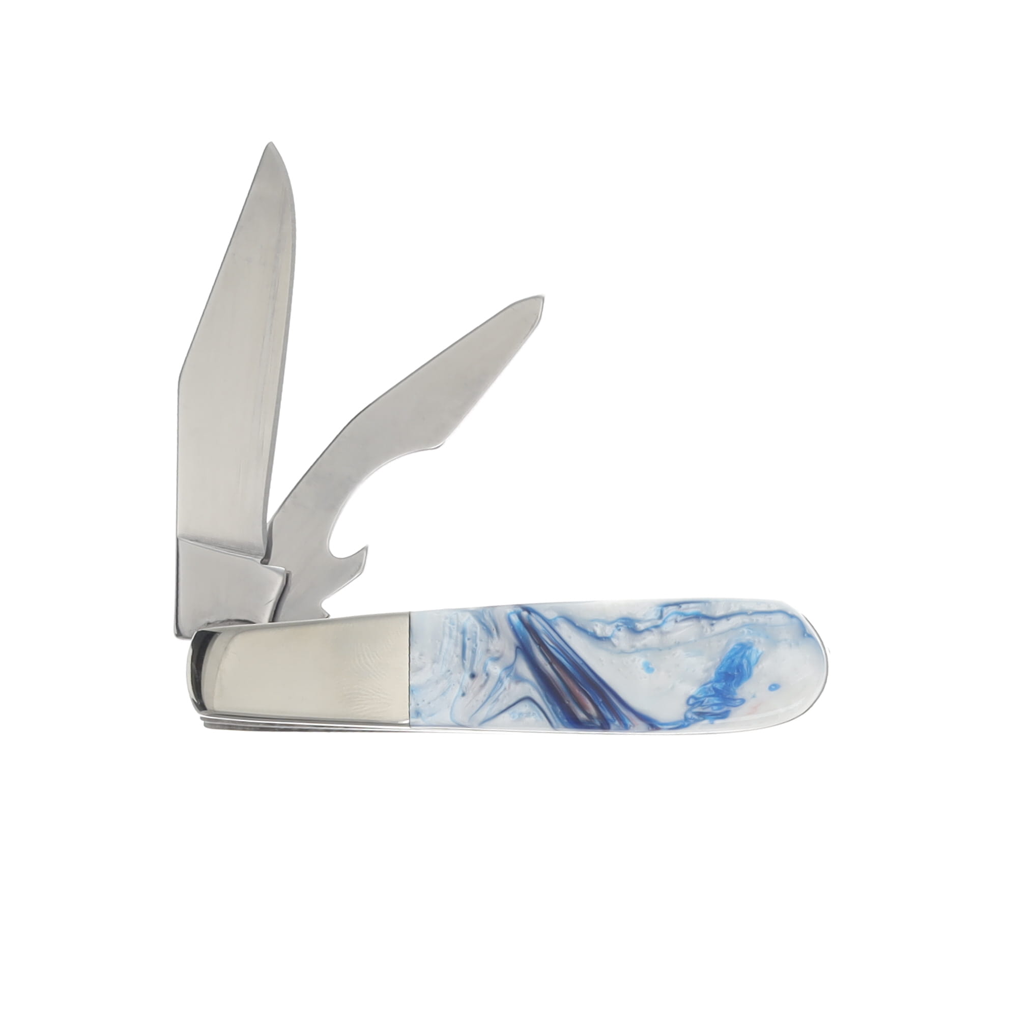 Bear & Son American Beer Tender Folding Knife Red - White - Blue RWB281BO View 2