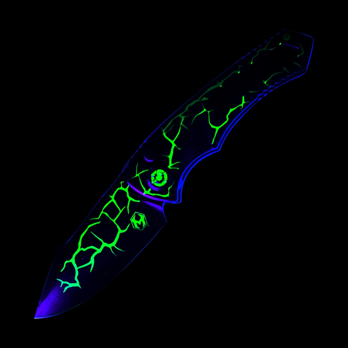 Heretic Pariah Magma Automatic Knife Toxic Green Magnacut H048-MAG-TX View 8