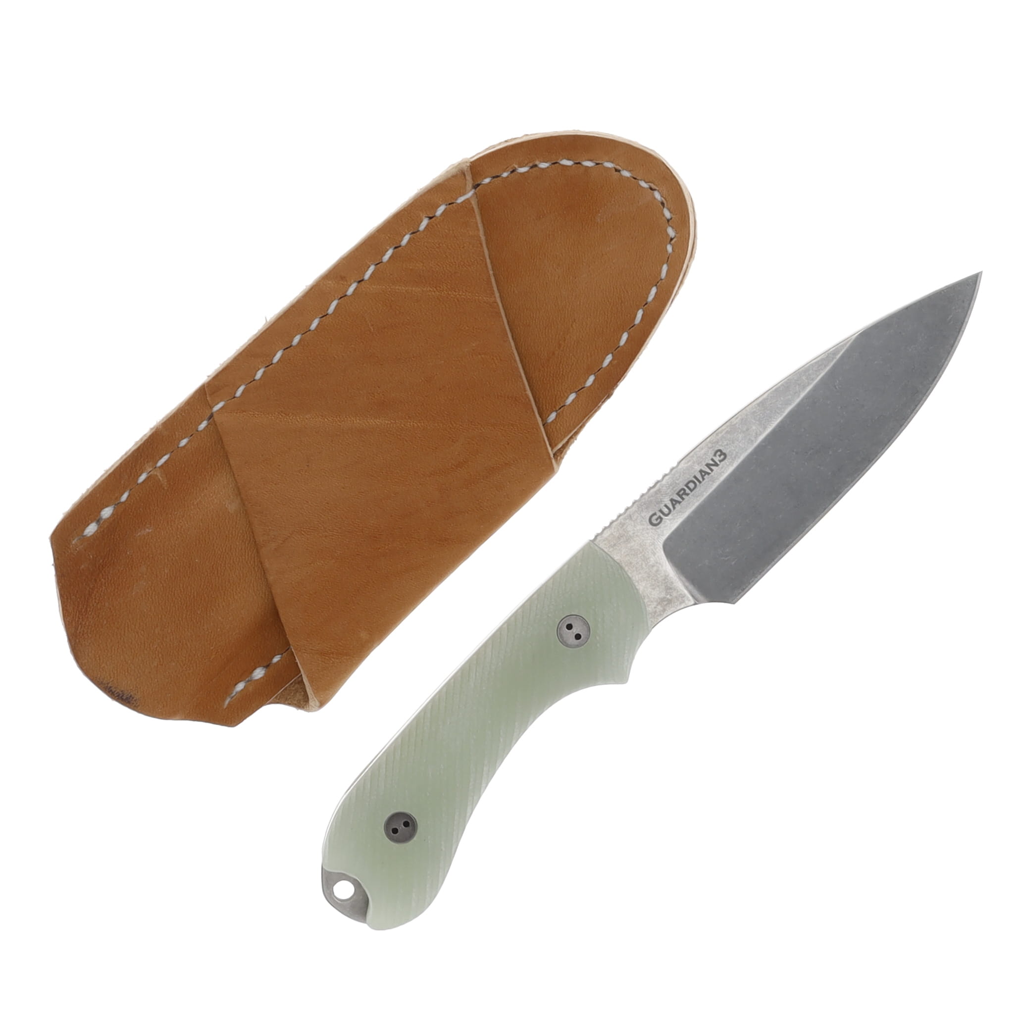 Bradford 3D Guardian 3 Ghost 3.5in Plain Stonewash Drop Point BRAD3290 View 2