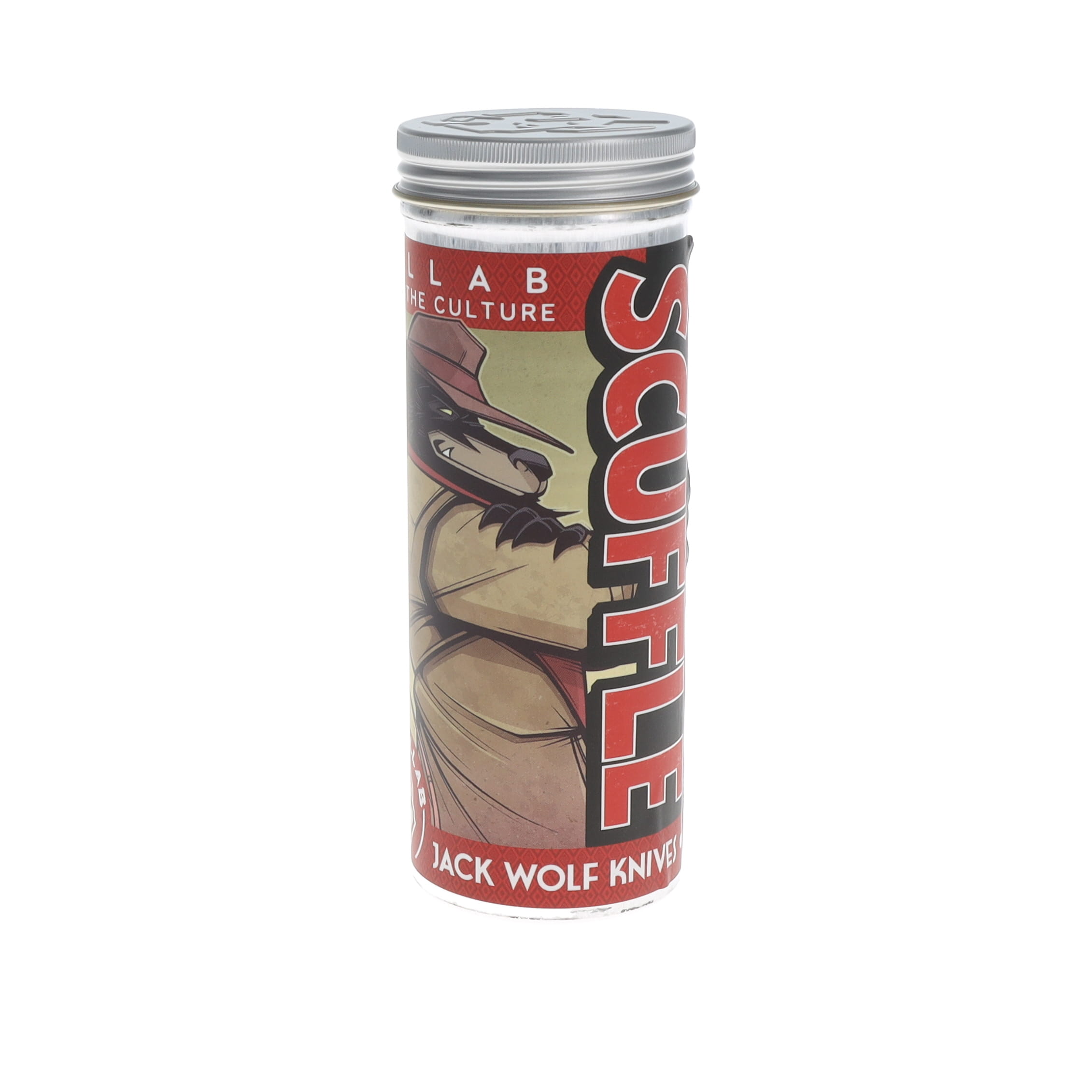 Jack Wolf Knives Scuffle Black Ice 3.52in Plain Belt Satin Clip Point SCUFFLE-01-KIR-BLK-ICE View 16
