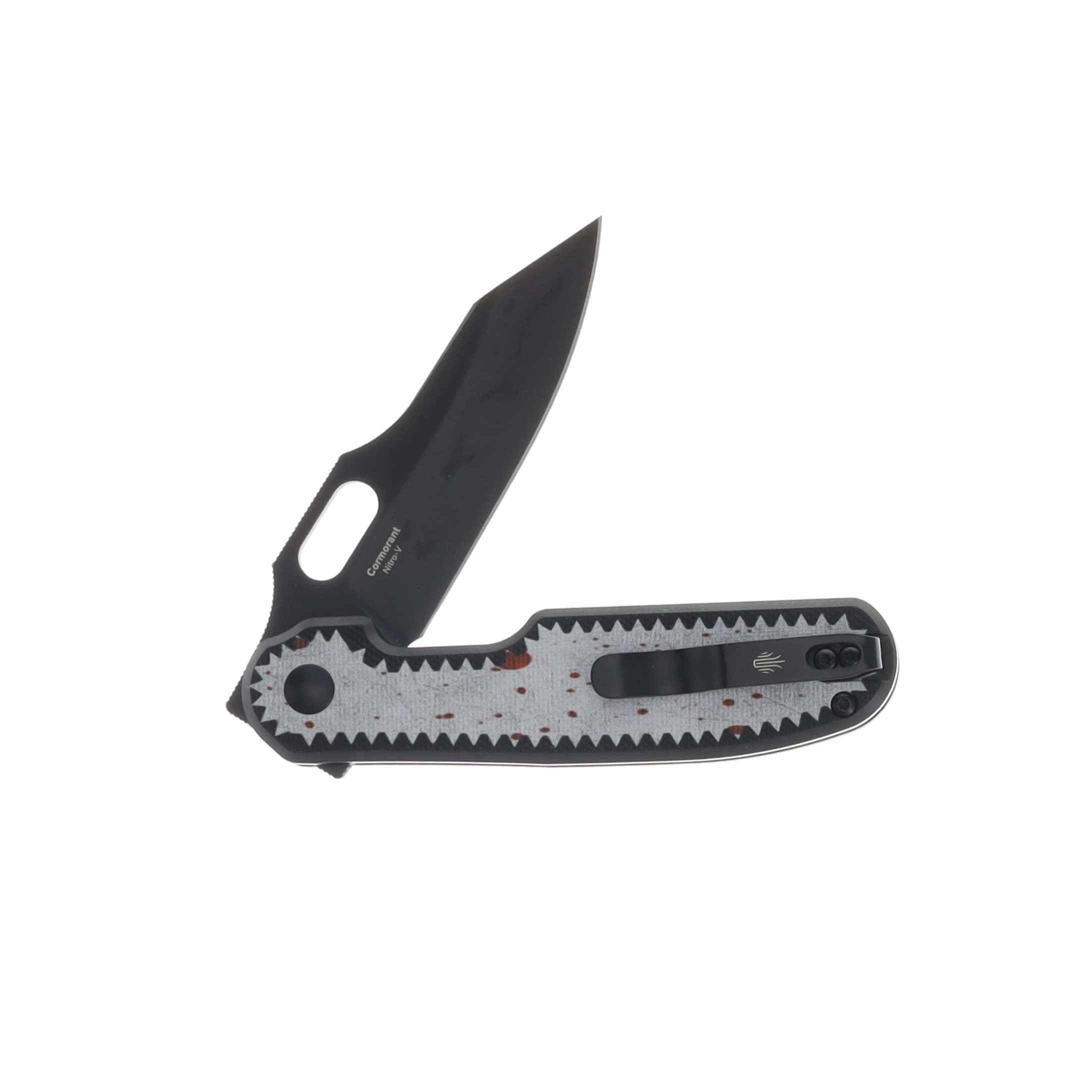Kizer SMKW Exclusive Cormorant "Leatherface" Black G-10 Handle Black Nitro V Blade V4562E8 View 4