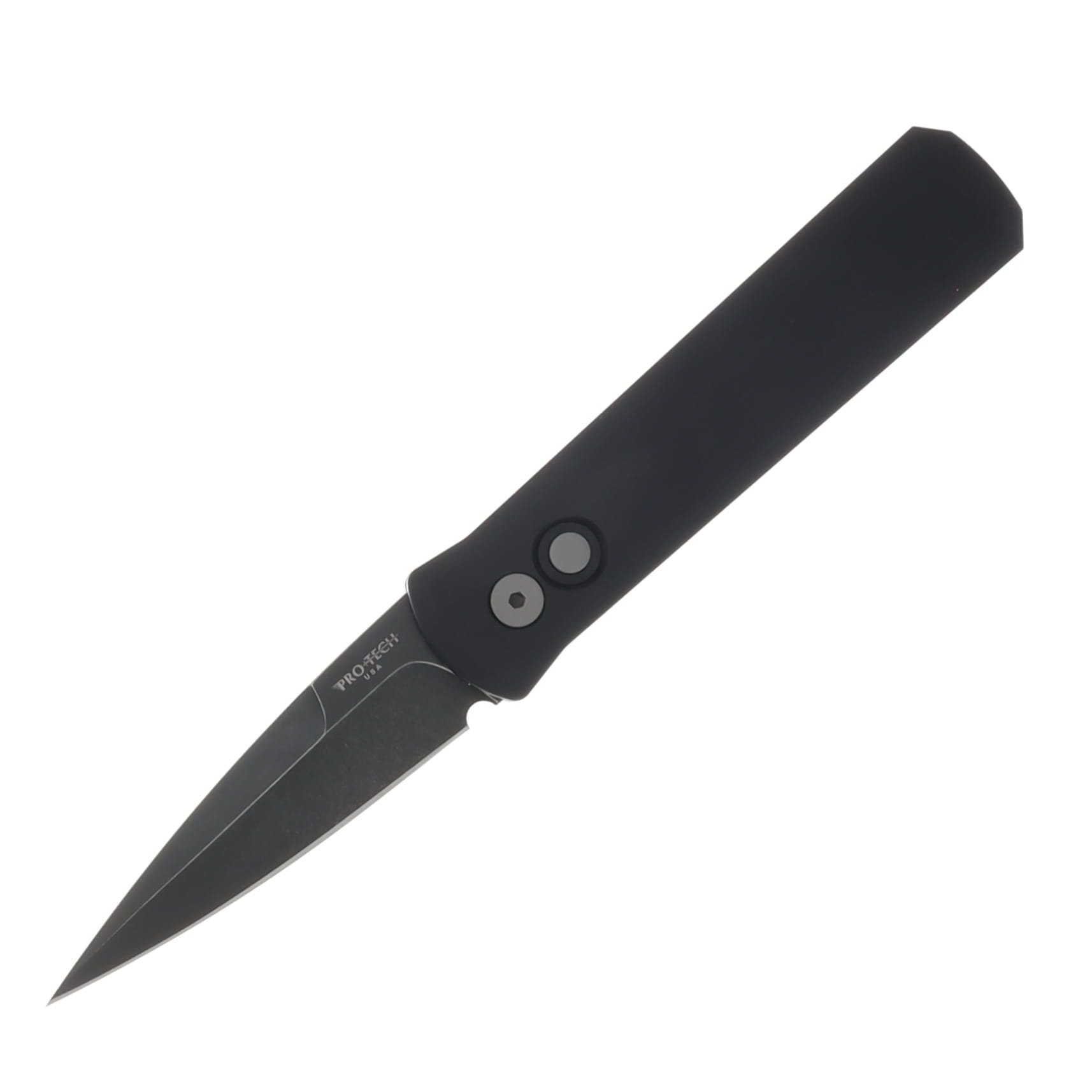 ProTech Godson Automatic Knife DLC Washed Blade/Black Aluminum AUPT721-DLCW View 1