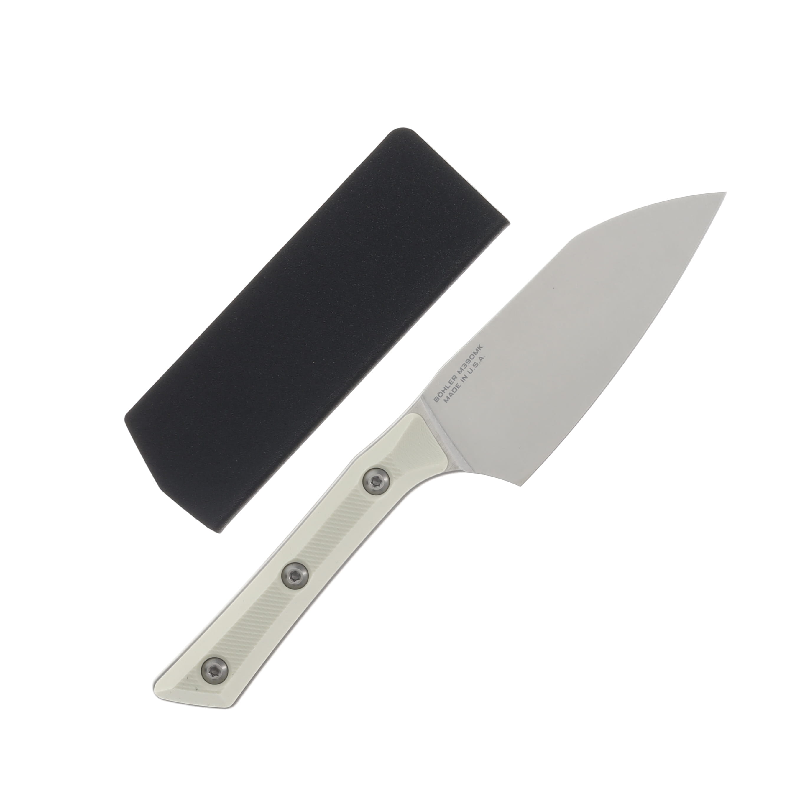 Microtech 4.2in Santoku Fixed Knife Stonewash Standard Ivory G-10 MT330010IV View 2