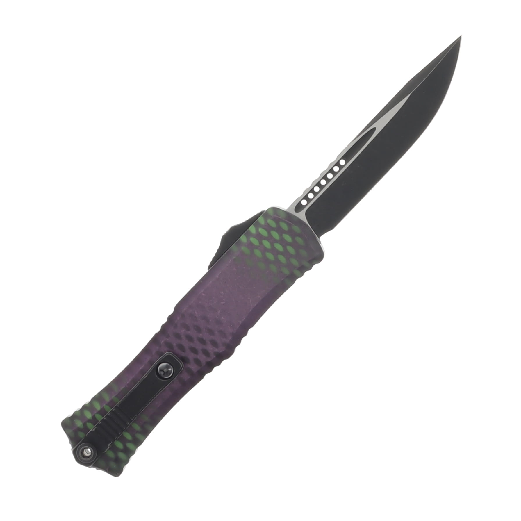 Microtech Hera II Mini OTF Auto S/E Standard Purple X-51 Signature Series AUMT1703M1PUX51S View 2