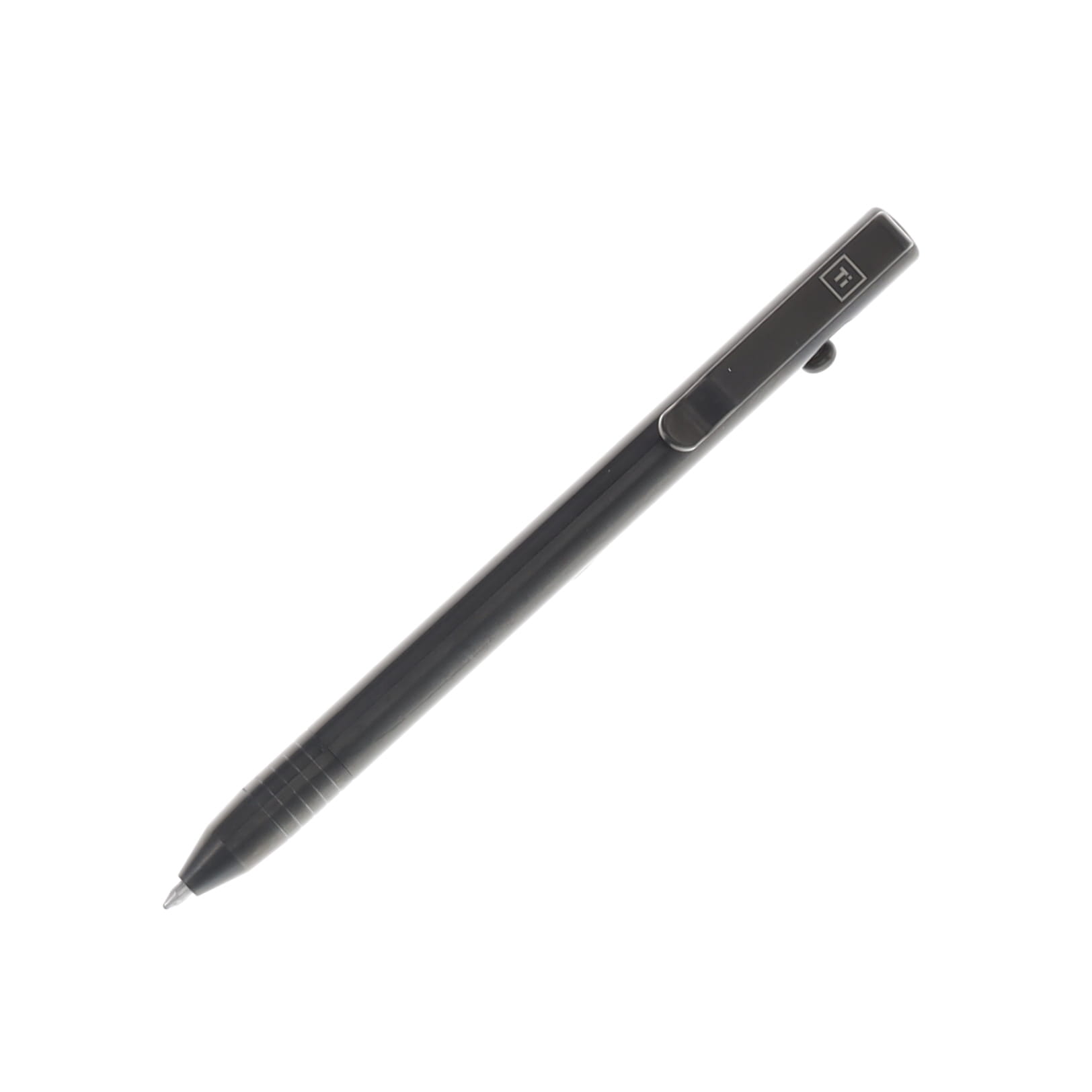 Big I Design Slim Bolt Action Pen Titanium Black BIGI05 View 1