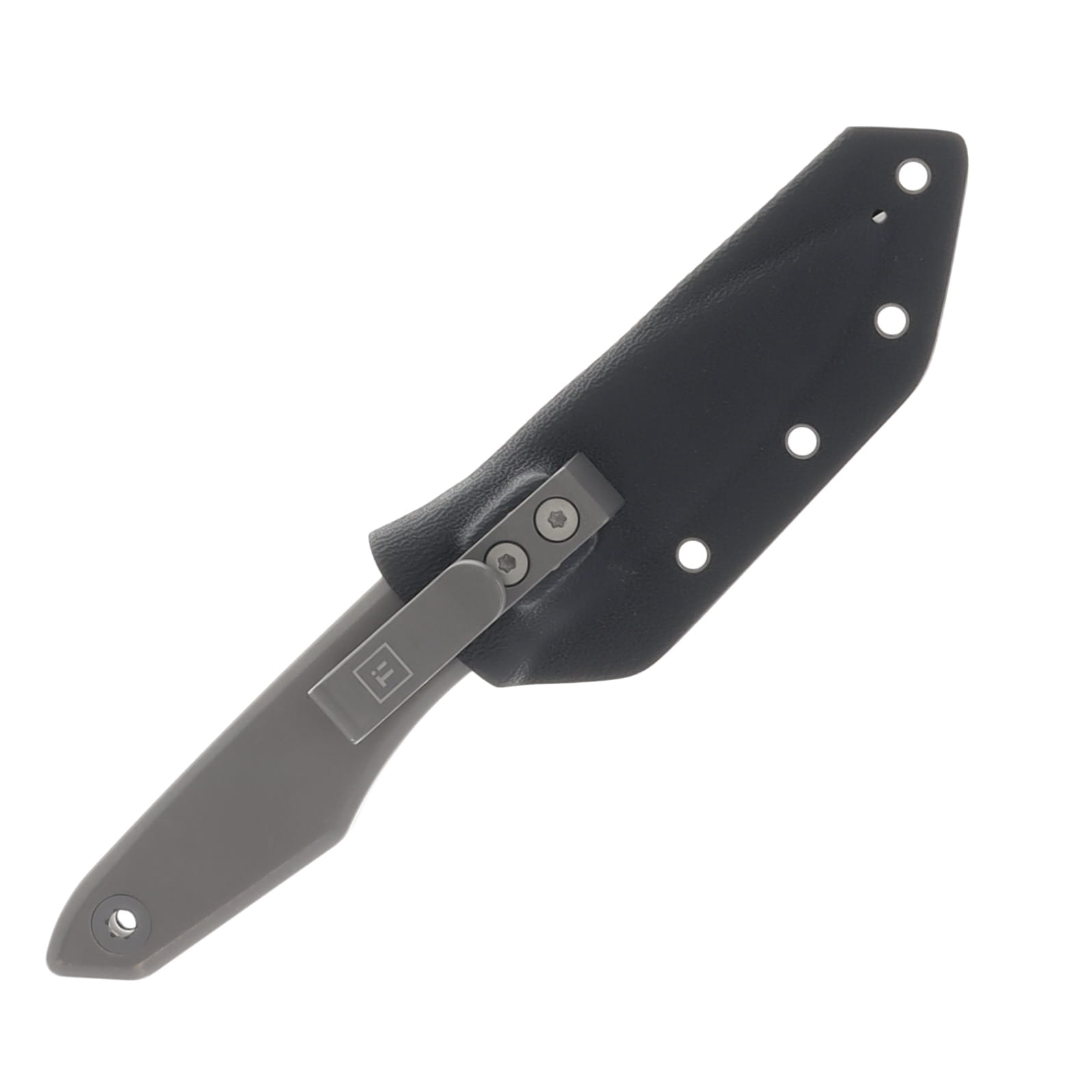 Big I Design Ti Lookout Titanium Stonewash 2.2in Plain Stonewash Clip Point BIGI13 View 4