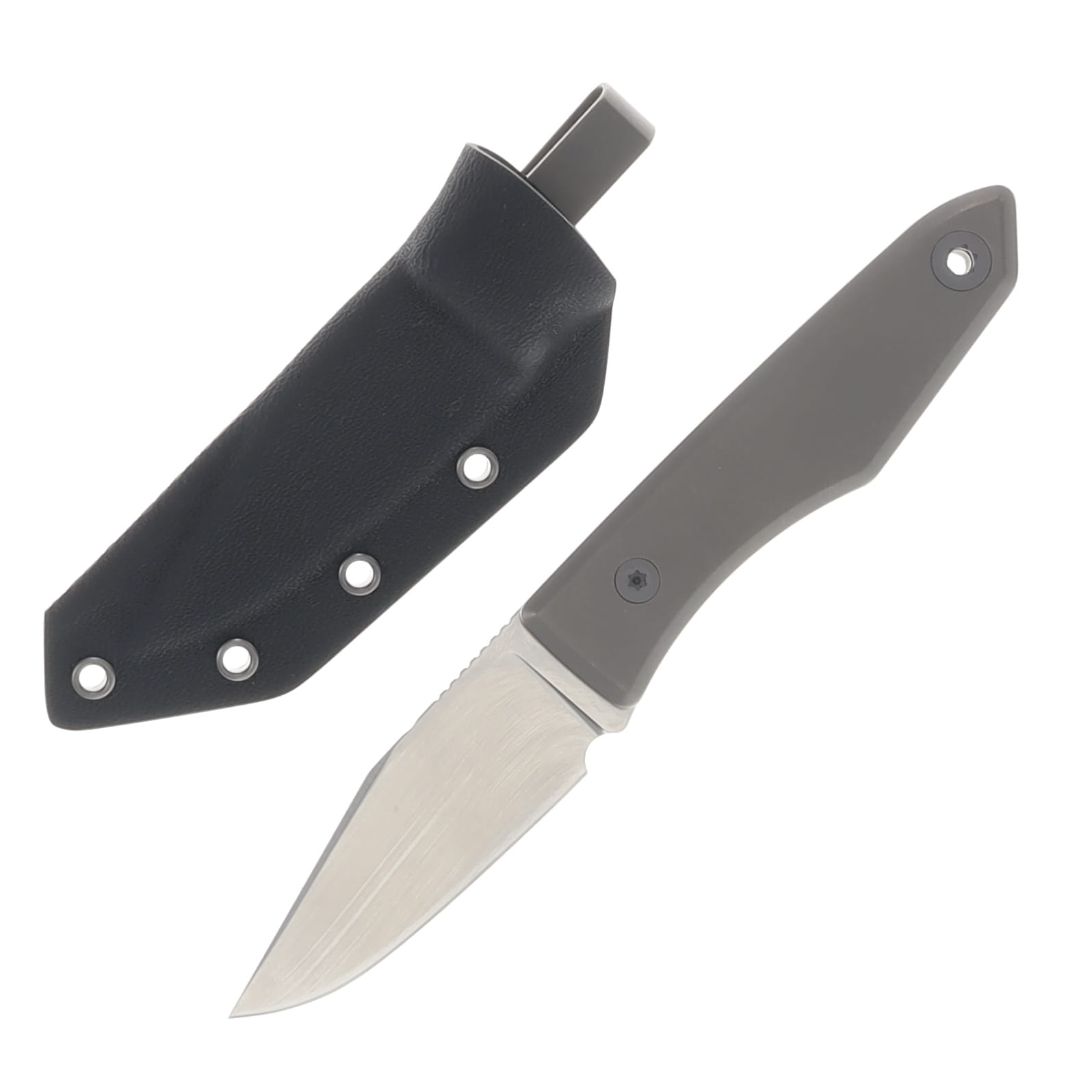 Big I Design Ti Lookout Titanium Stonewash 2.2in Plain Stonewash Clip Point BIGI13 View 1