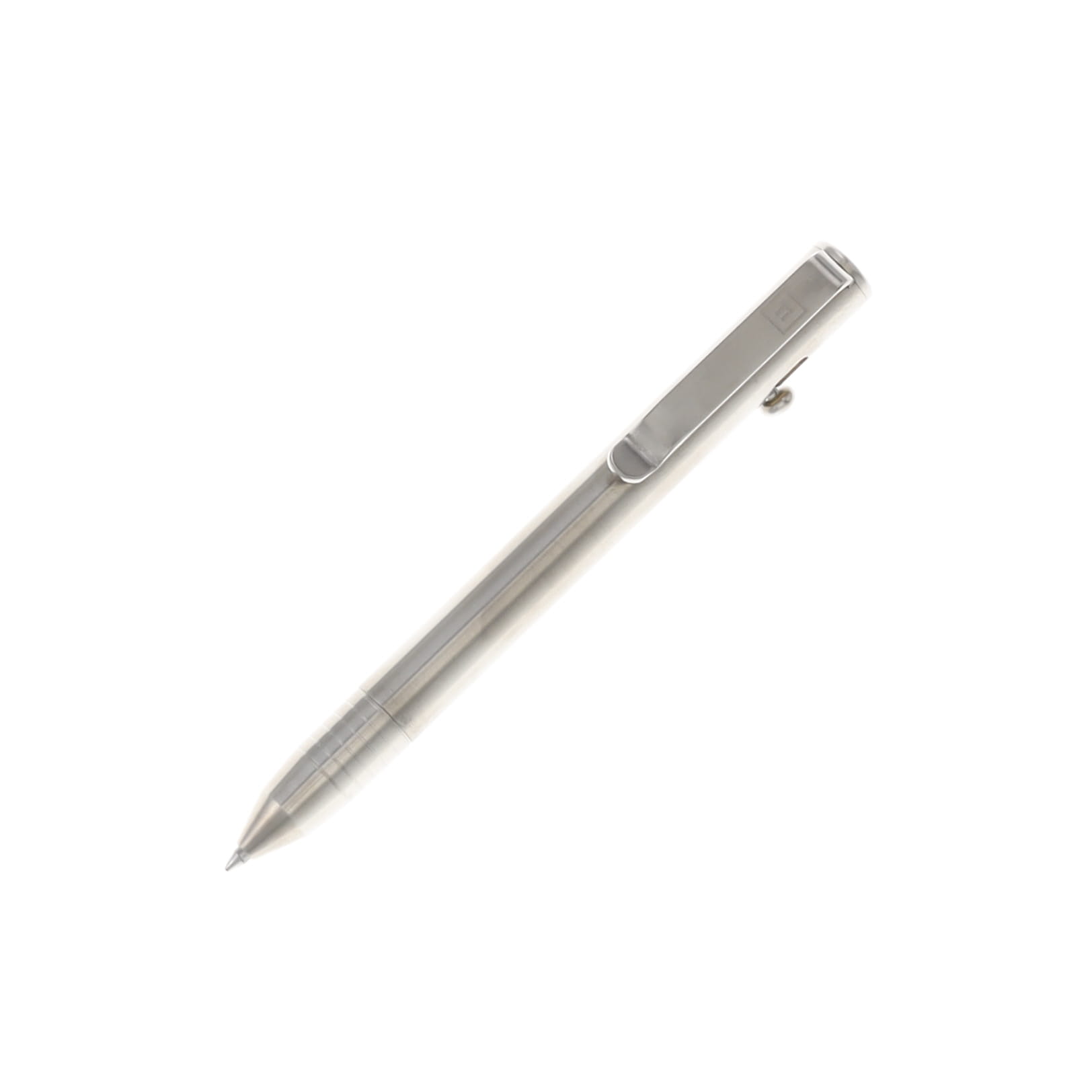 Big I Design Base Line Titanium Bolt Action EDC Pen - Raw BIGI19 View 1