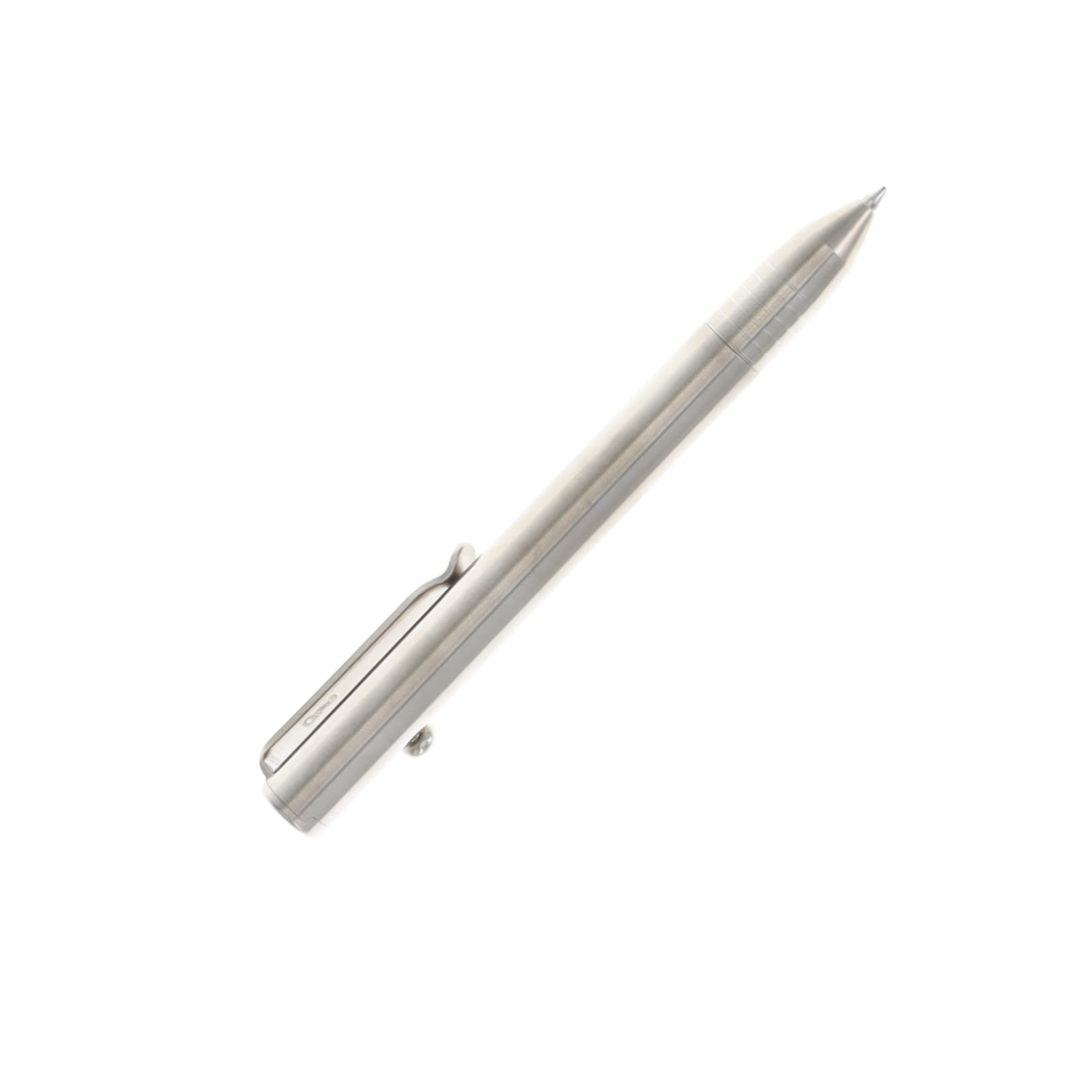 Big I Design Base Line Titanium Bolt Action EDC Pen - Raw BIGI19 View 4