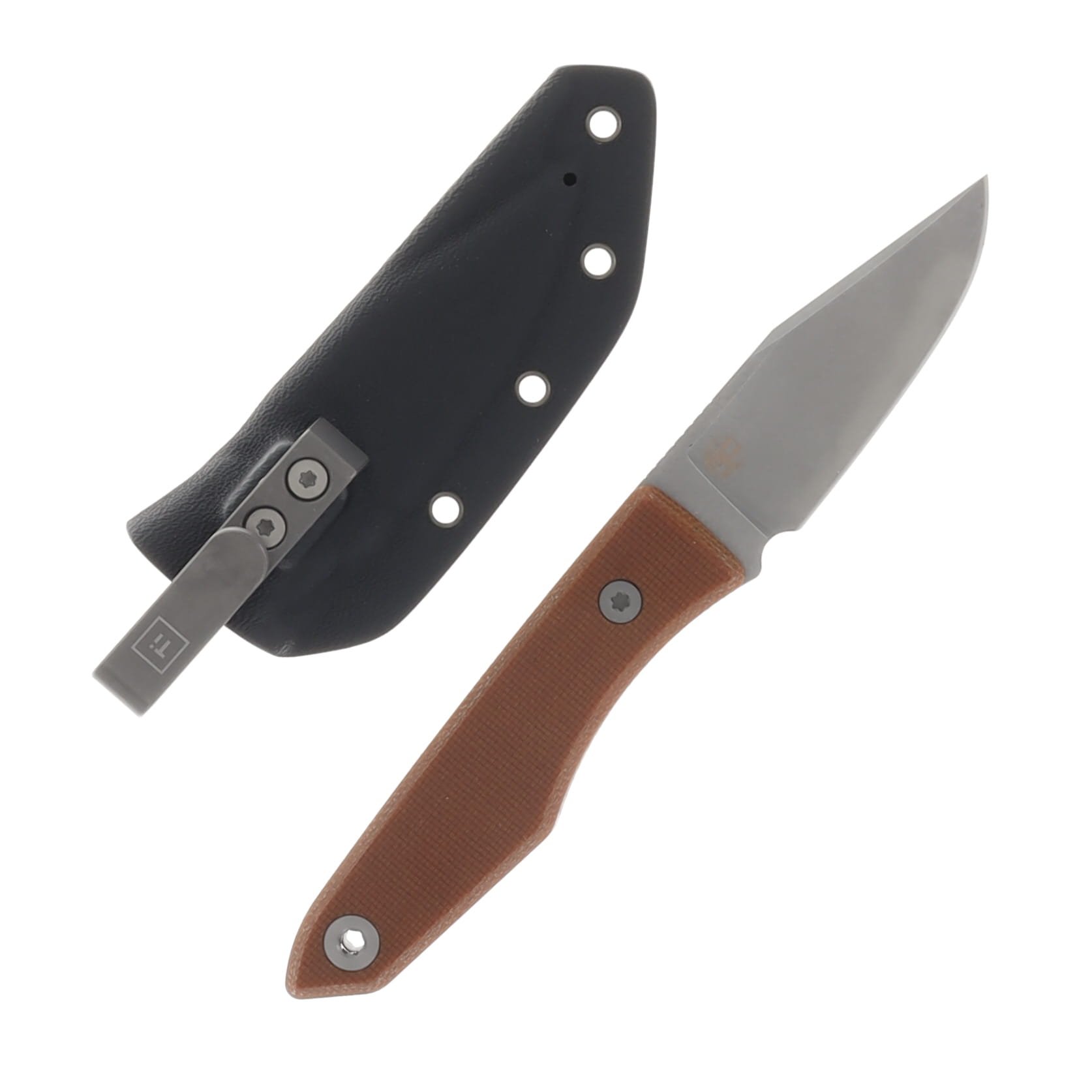 Big I Design USA Lookout Natural 2.2in. Plain Satin Drop Point BIGI24 View 2