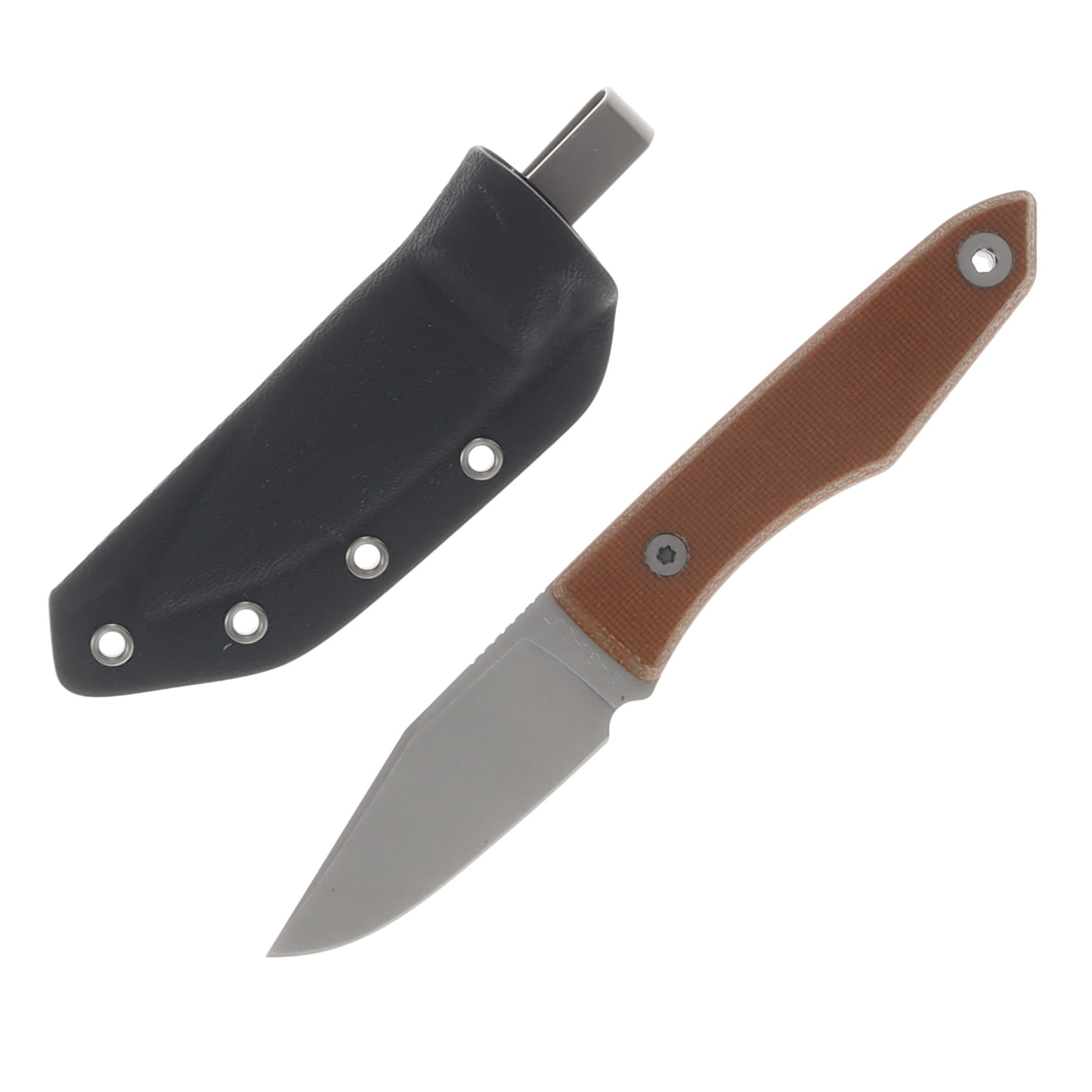 Big I Design USA Lookout Natural 2.2in. Plain Satin MagnaCut Drop Point BIGI26 View 1