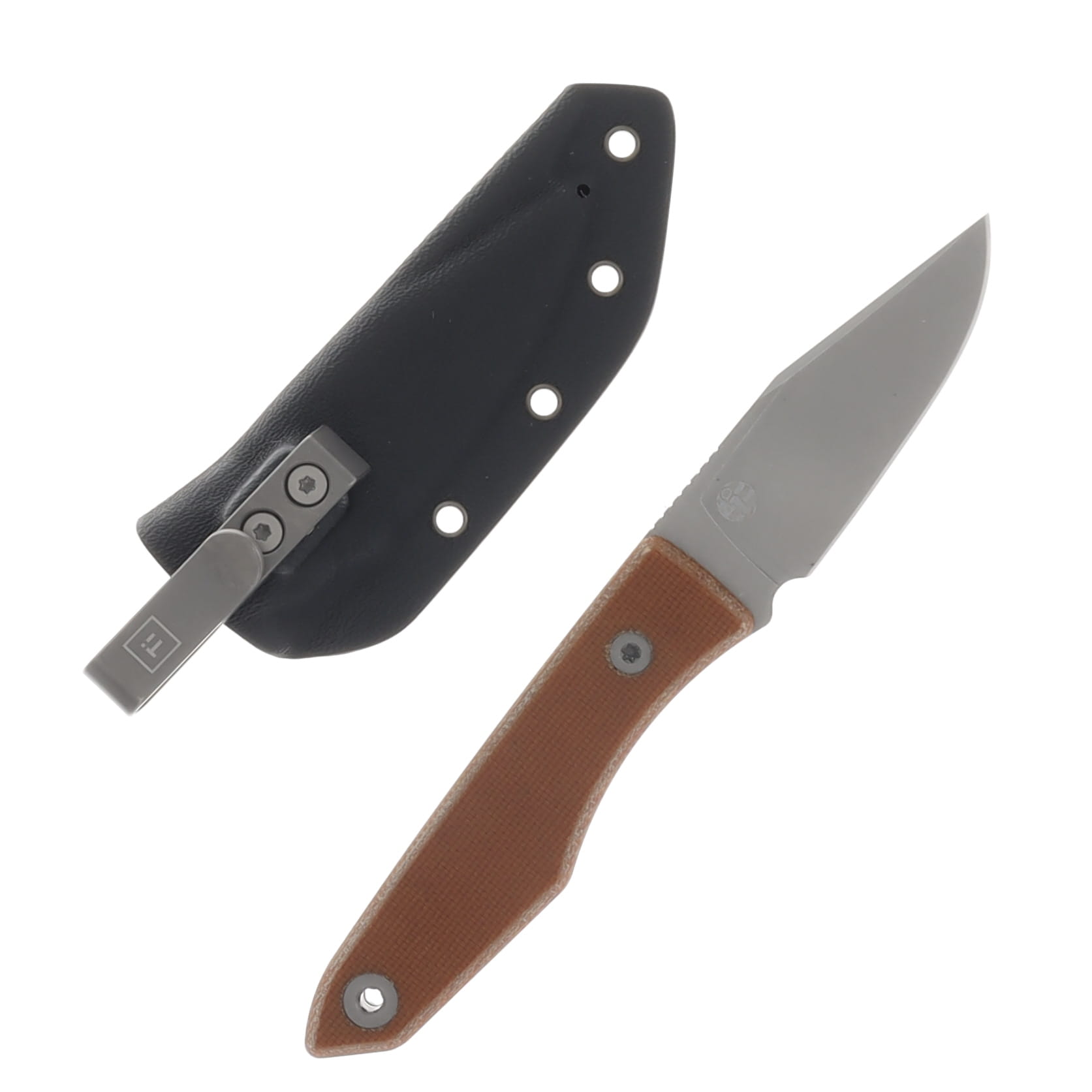 Big I Design USA Lookout Natural 2.2in. Plain Satin MagnaCut Drop Point BIGI26 View 2