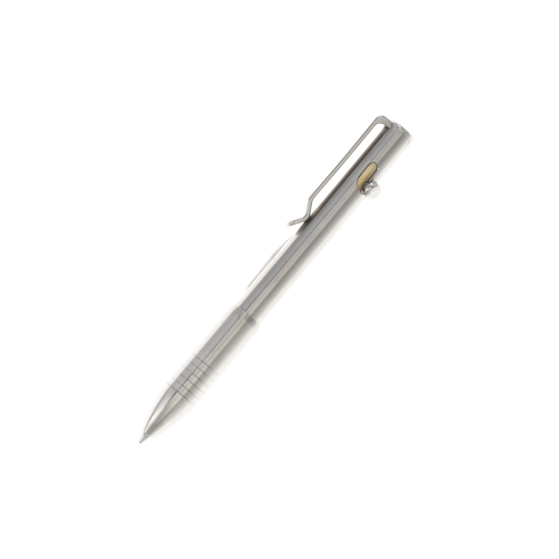 Big I Design Bolt Action Pen Titanium Raw BIGI36 View 2