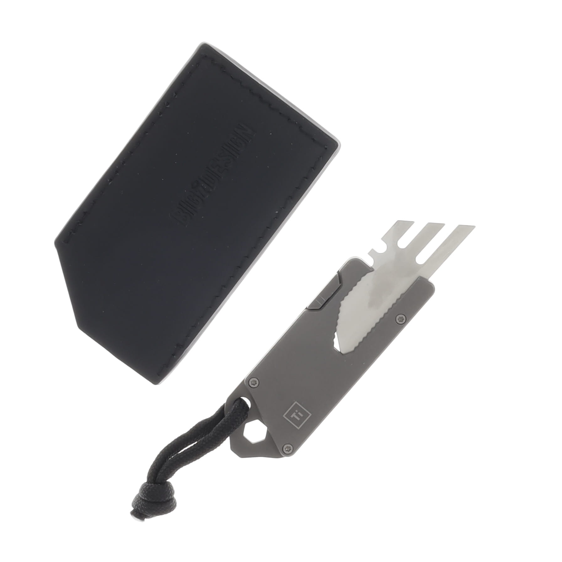 Big I Design Titanium Pocket Tool Deluxe TPT With Leather Sheath BIGI43 View 2