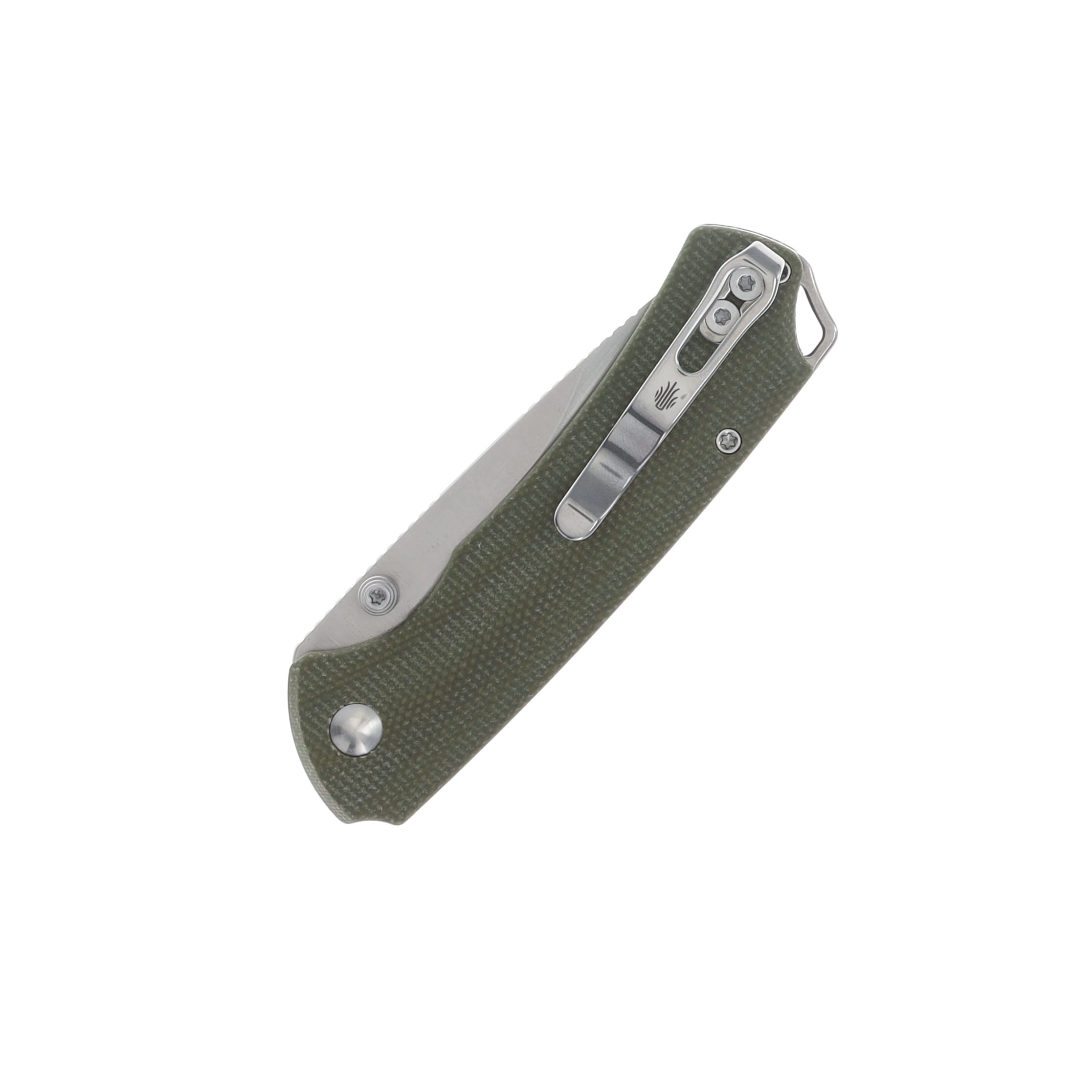 Kizer T1 BD Folding Knife Olive Green 3.2in Plain Satin Drop Point V3490.2BA1 View 4