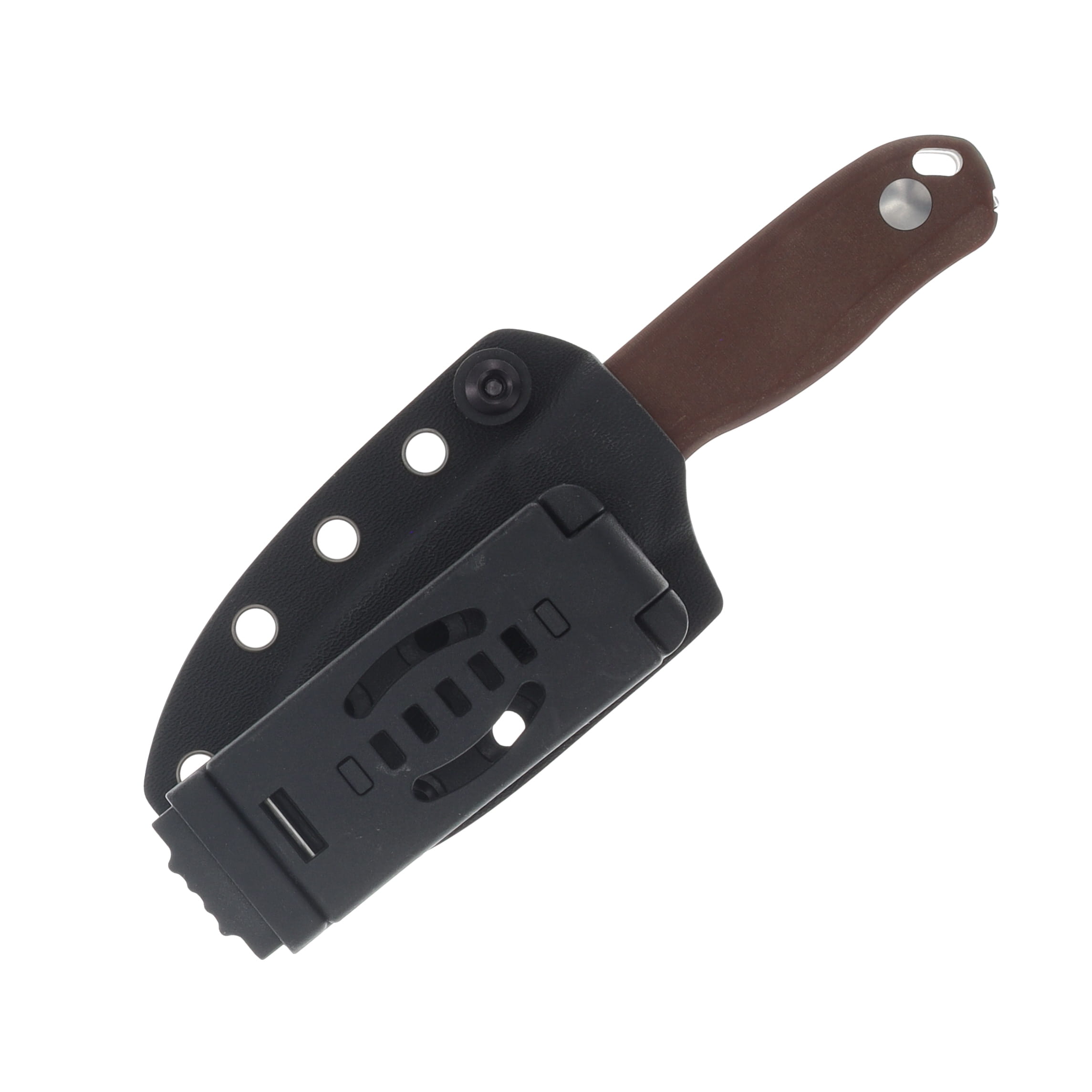 Kizer Drop Bear Fixed Blade Knife Brown 2.6in Plain Satin Drop Point 1094A2 View 4