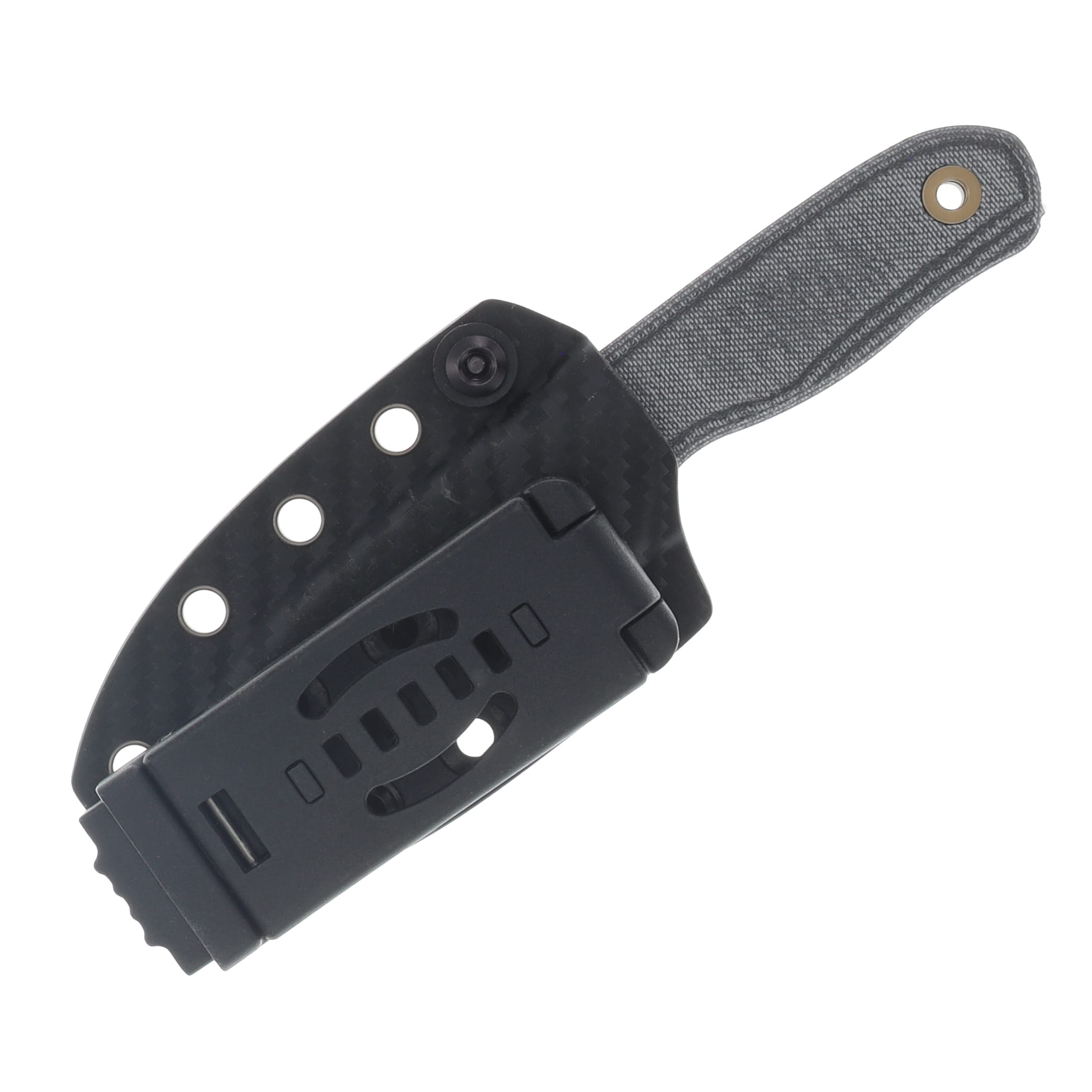 Kizer Drop Bear Black Micarta 2.6in Plain Black Matte DLC Drop Point 1094A4 View 4