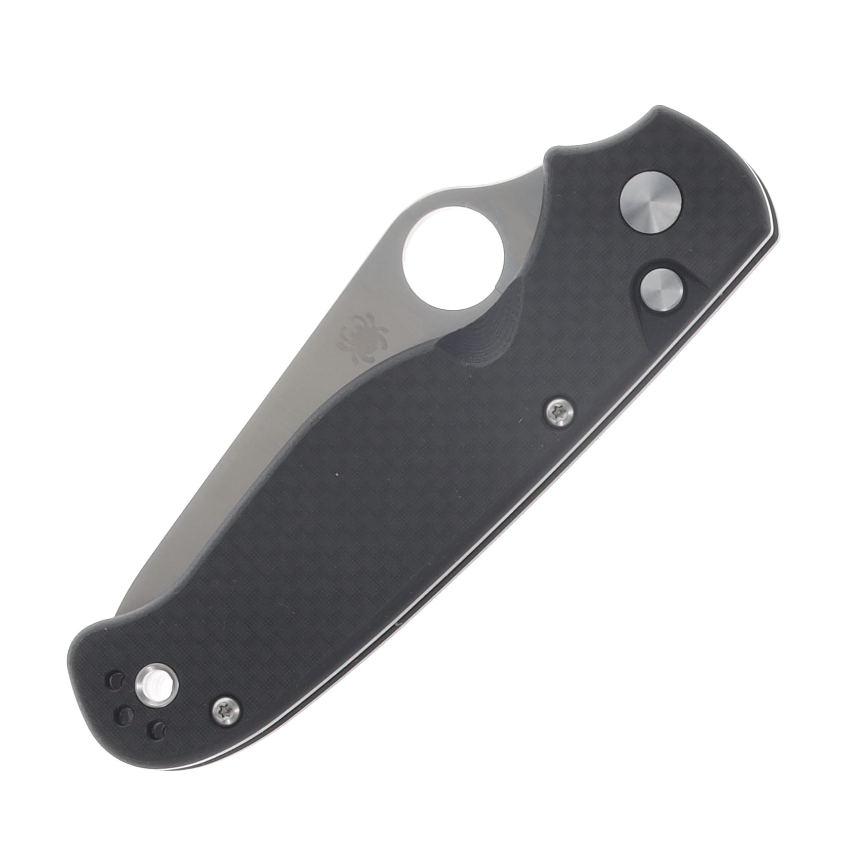 Spyderco ButtonUp 3.27in Partially Serrated Satin Clip Point SPC275CFPS View 5