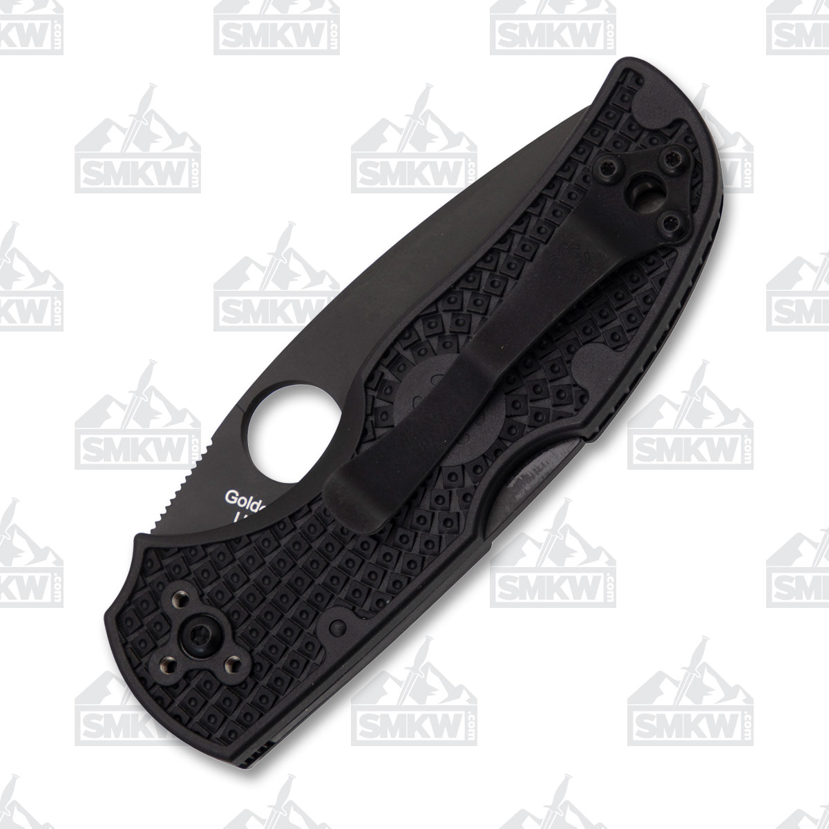 Spyderco Native 5 Lightweight 2.95 Inch Serrated Black DLC Leaf SPC41SBBK5 View 3