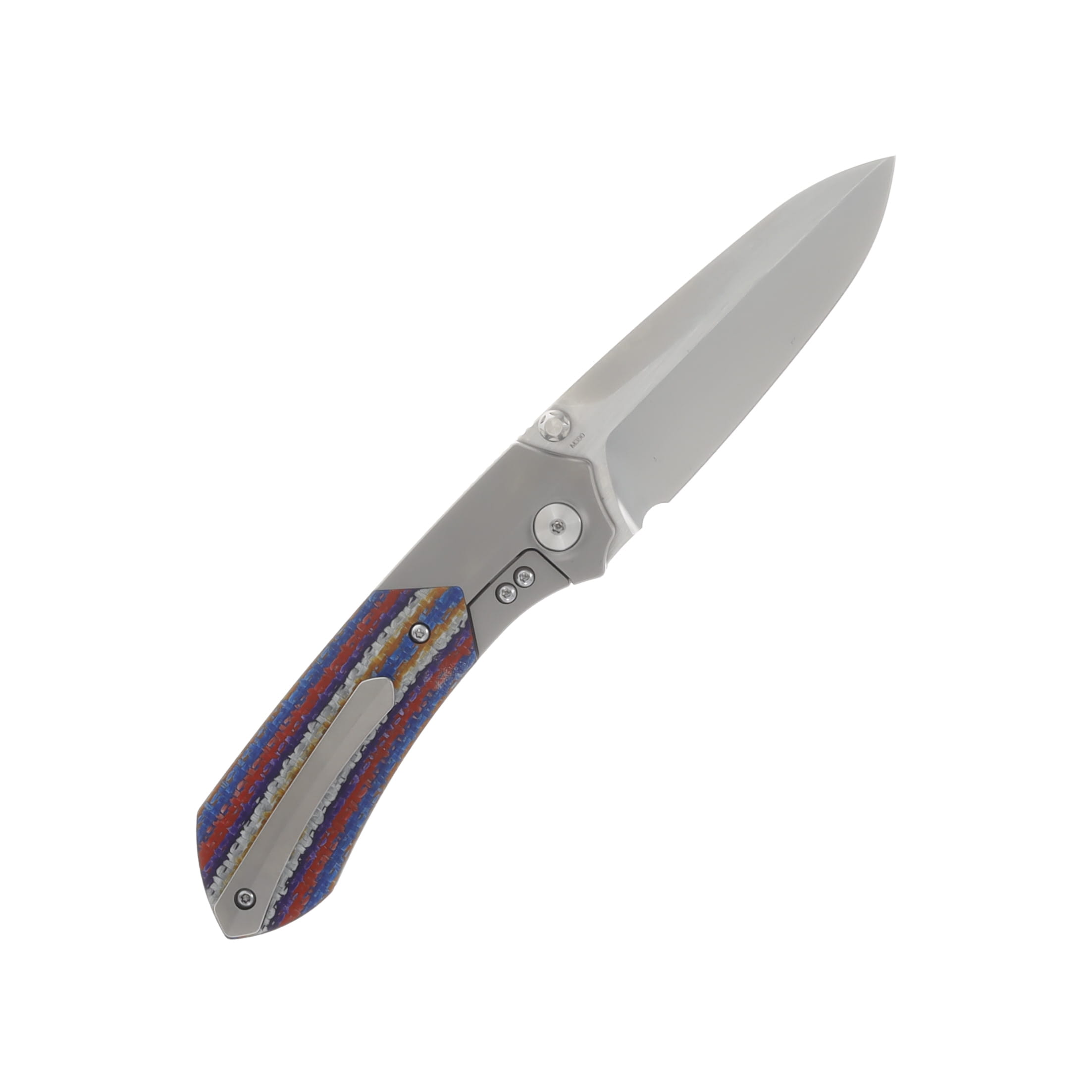 Remette RT-Meteor Folding Knife Satin M390/Multicolor Carbon Fiber RTPT-NC View 2
