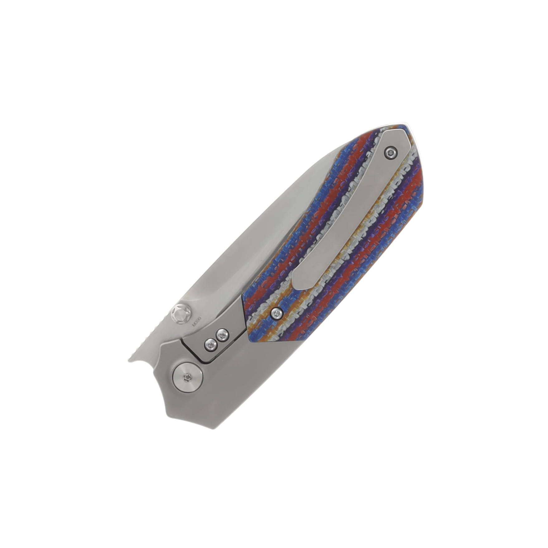 Remette RT-Meteor Folding Knife Satin M390/Multicolor Carbon Fiber RTPT-NC View 4