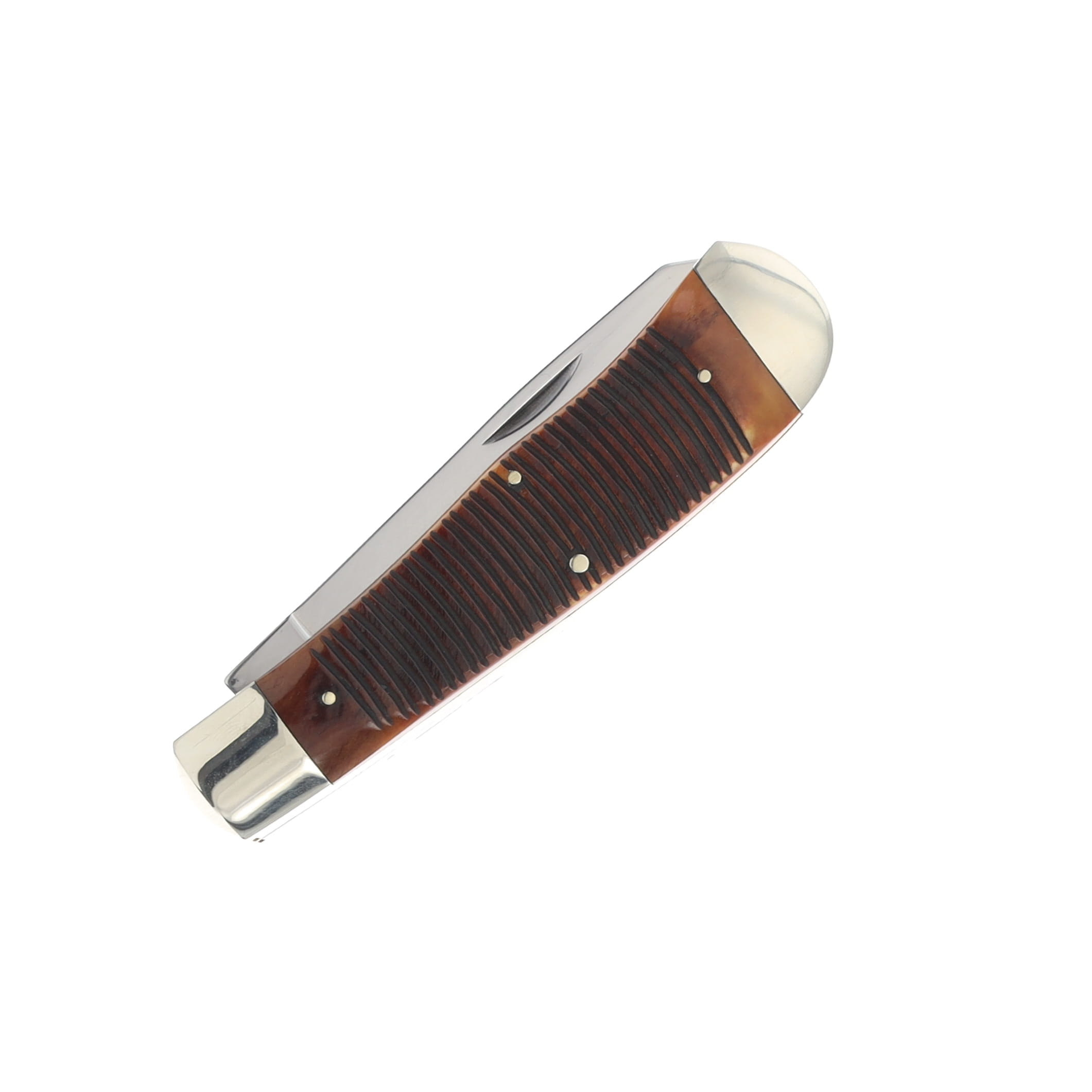 Queen Red Bone Big Boy Trapper Folding Knife QN7555 View 3