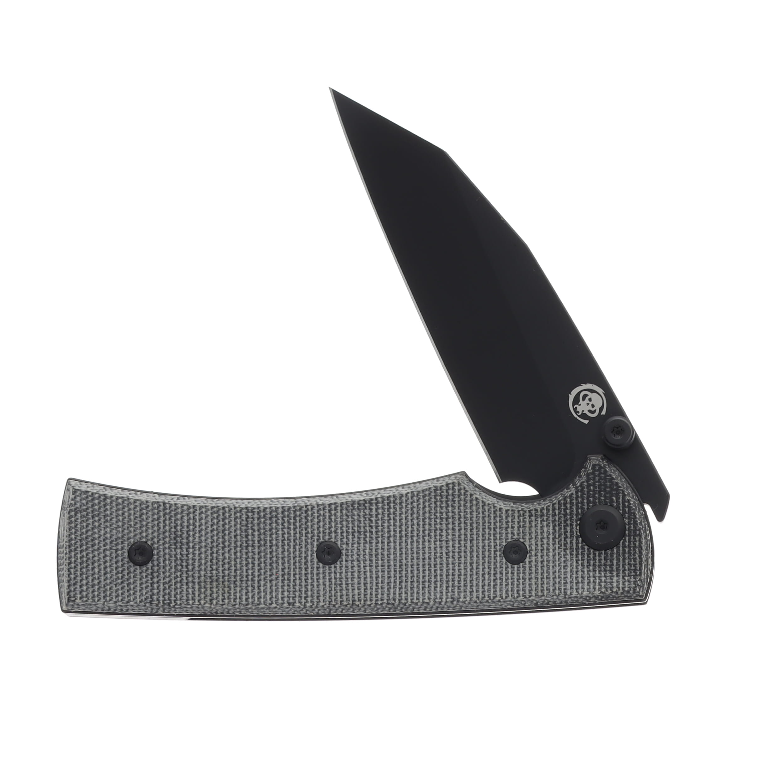 Chaves Sangre 229 Folding Knife Black Canvas Micarta Handle Blk PVD Wharncliffe CHAV14317 View 3