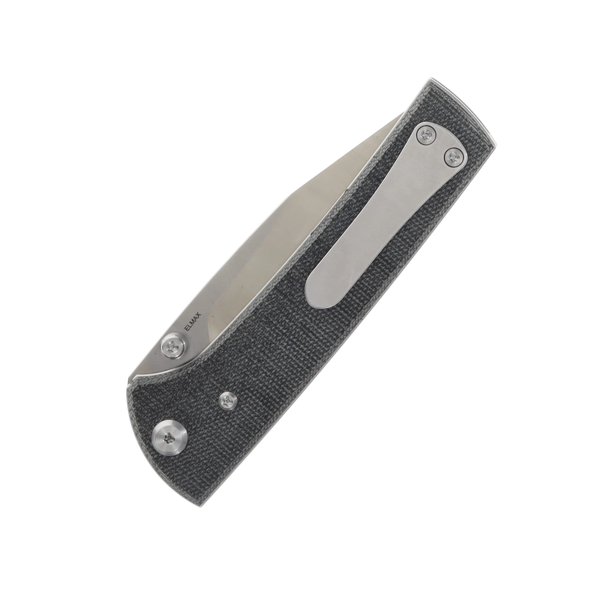Chaves Scapegoat 229 Folding Knife Black Canvas Micarta Handle SW Spearpoint Blade CHAV14318 View 4