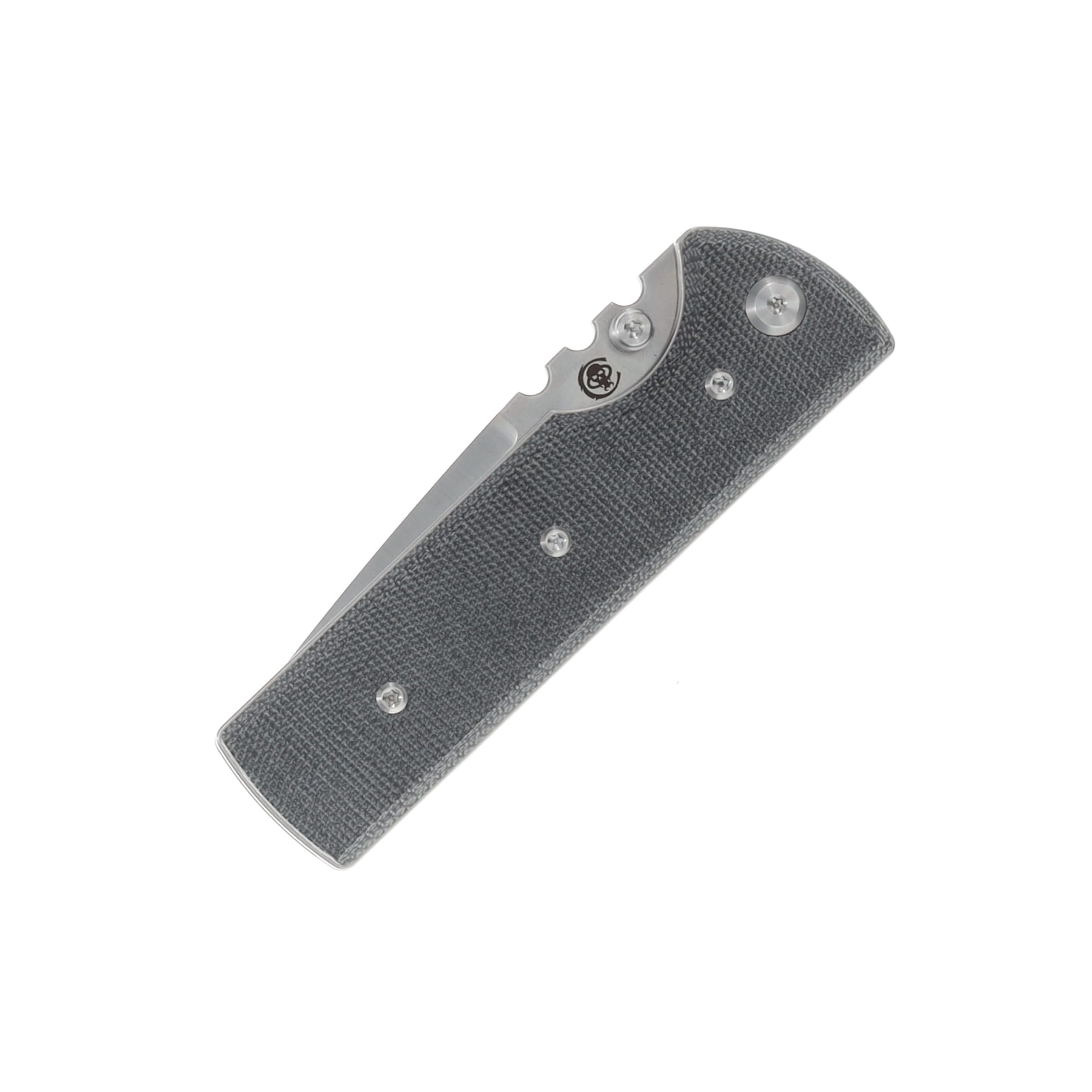Chaves NTAK Folding Knife Blk Canvas Micarta Handle SW Drop Point Blade CHAV14328 View 5