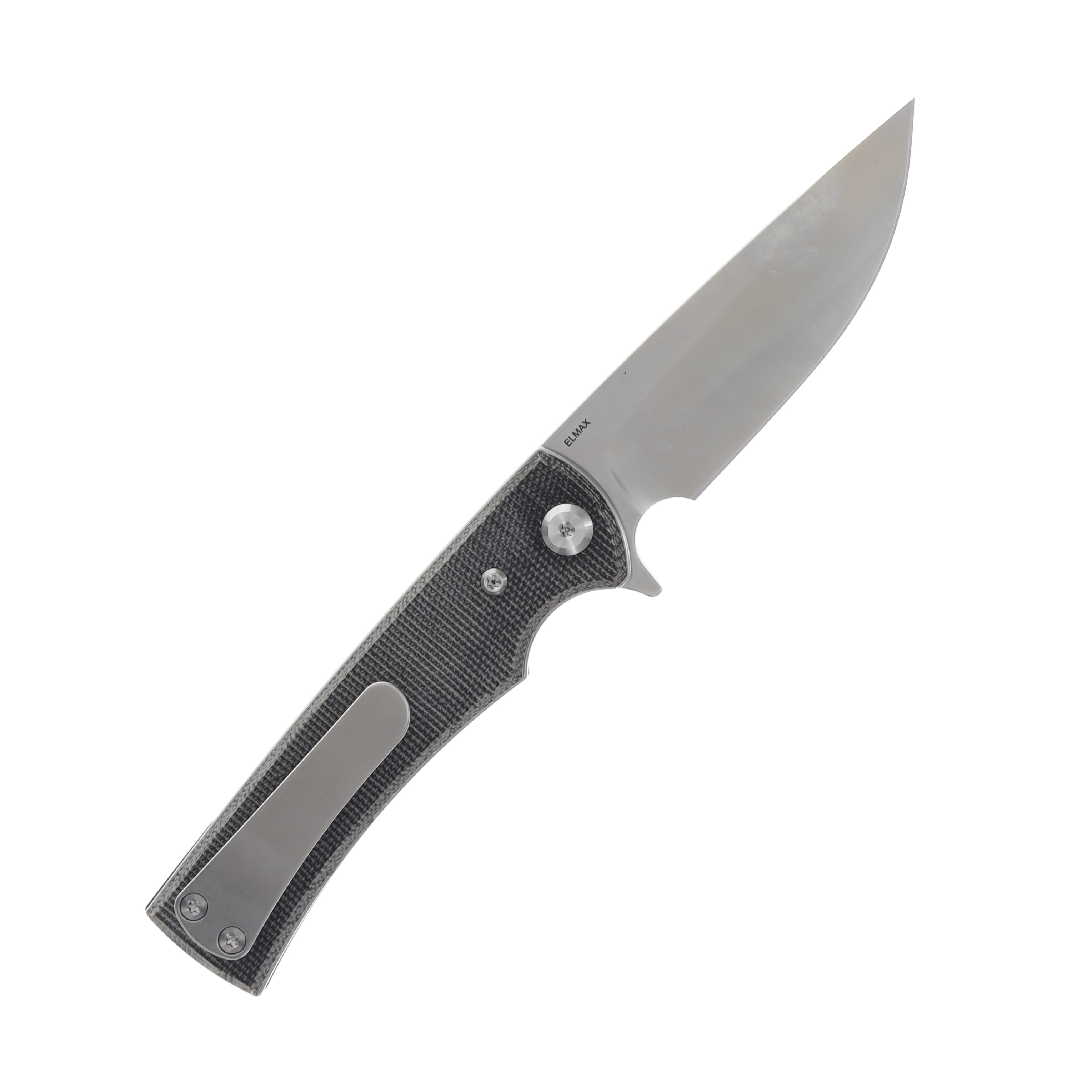 Chaves Liberation Street Folding Knife Blk Canvas Micarta Handle SW Drop Point Blade CHAV14320 View 2