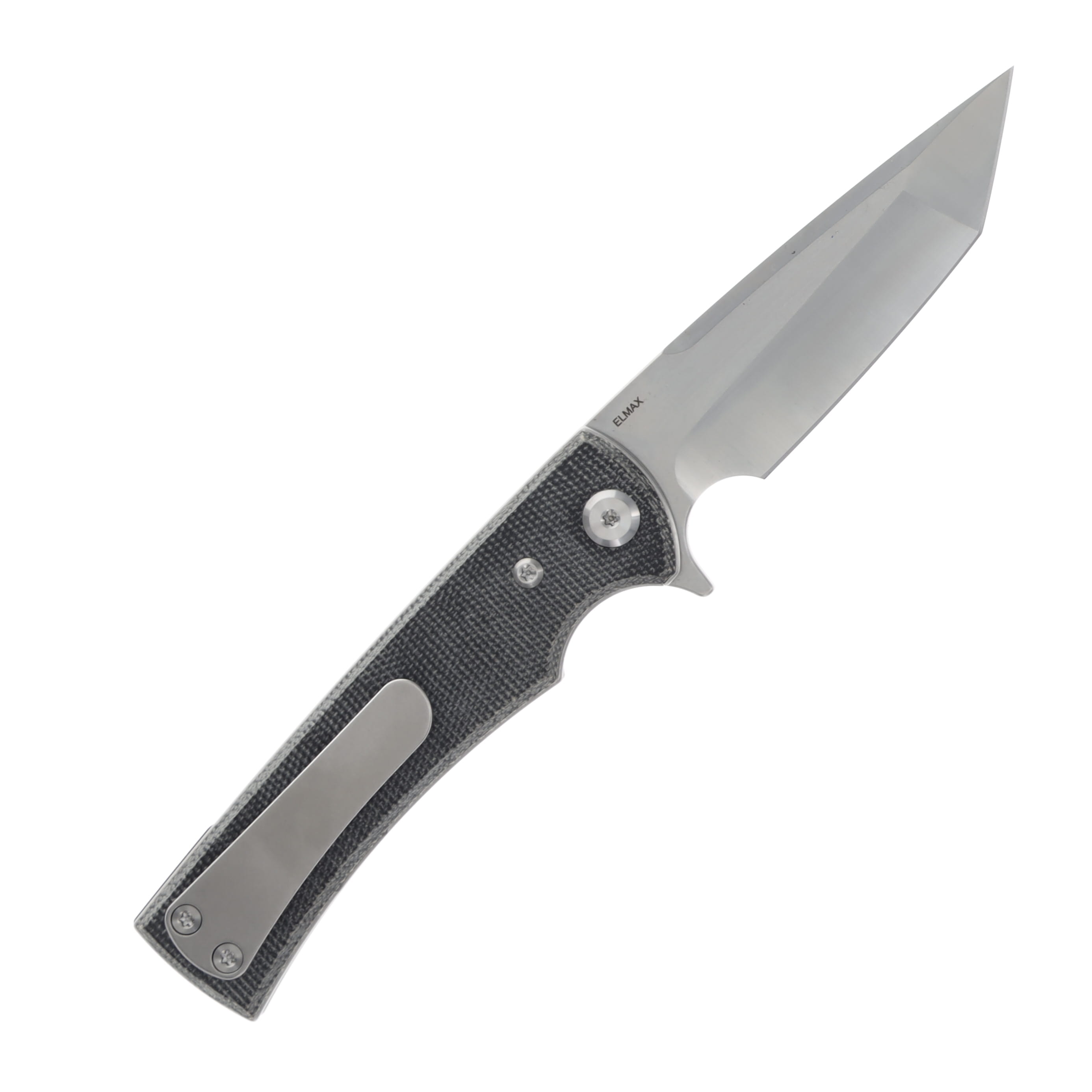 Chaves Liberation Street Folding Knife Black Canvas Micarta Handle SW Tanto Blade CHAV14321 View 2