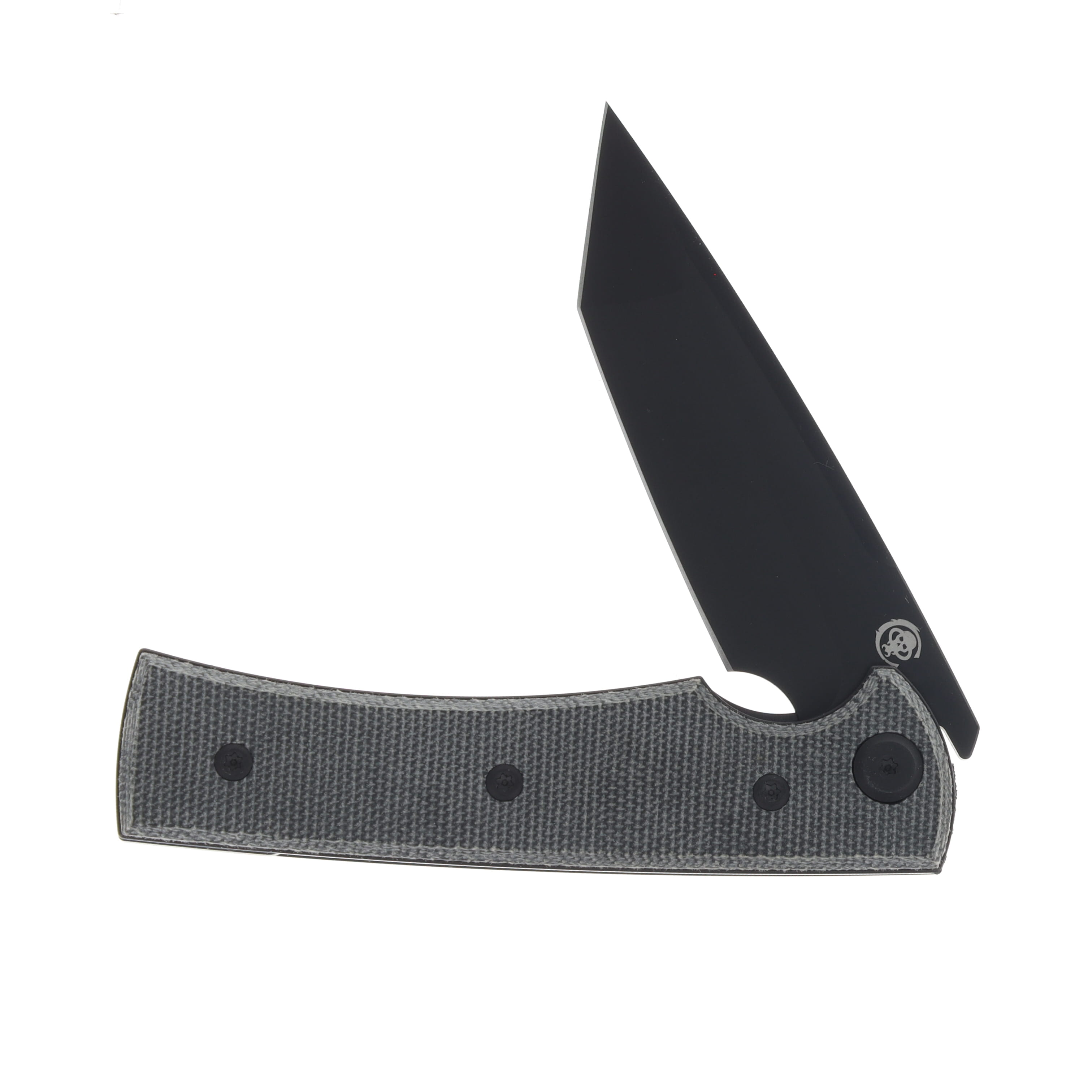 Chaves Liberation Street Folding Knife Blk Canvas Micarta - Blk PVD Tanto Blade CHAV14323 View 3